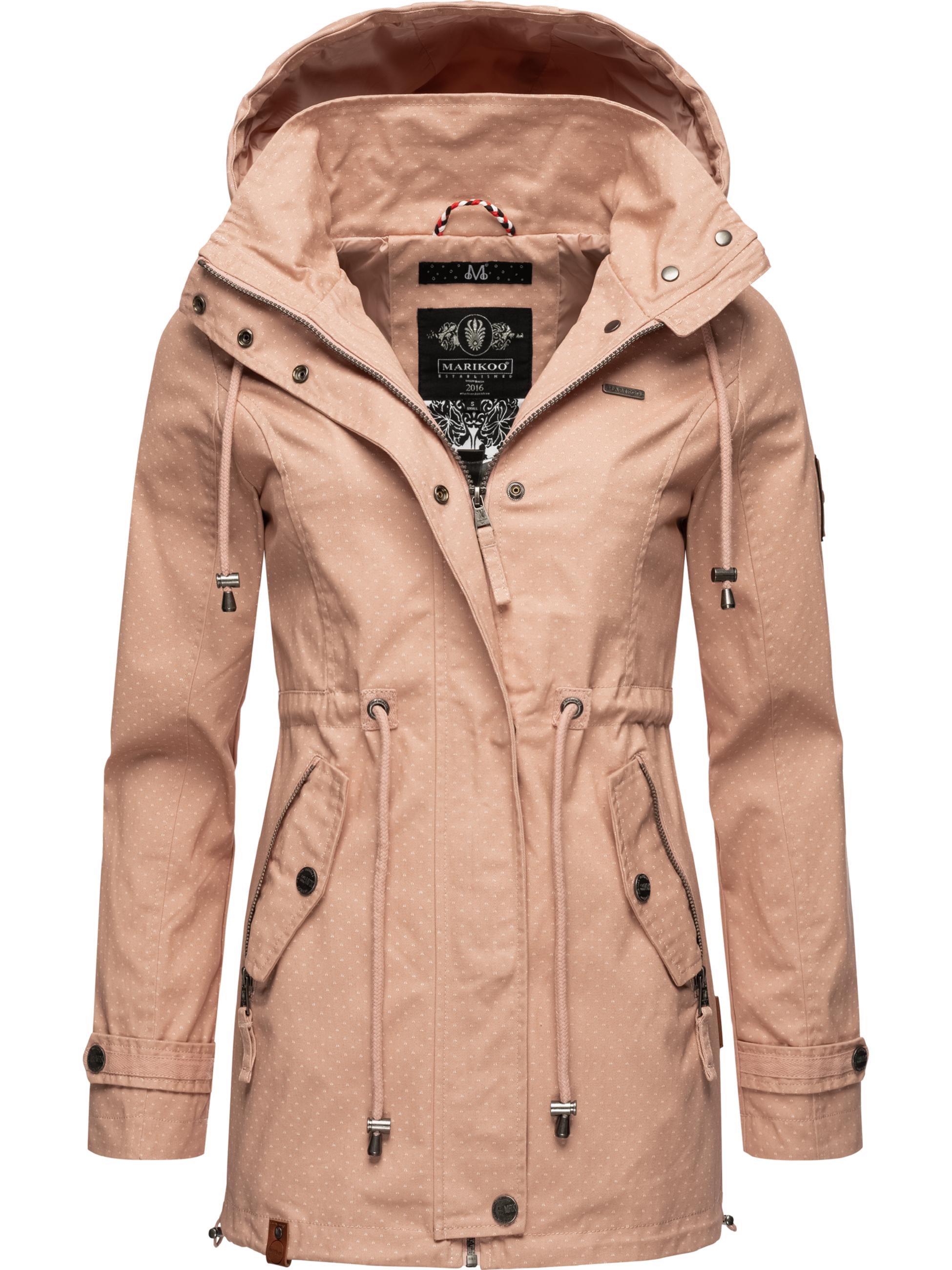 Leichter Baumwollparka mit Kapuze "Nyokoo" Light Rose w.P.