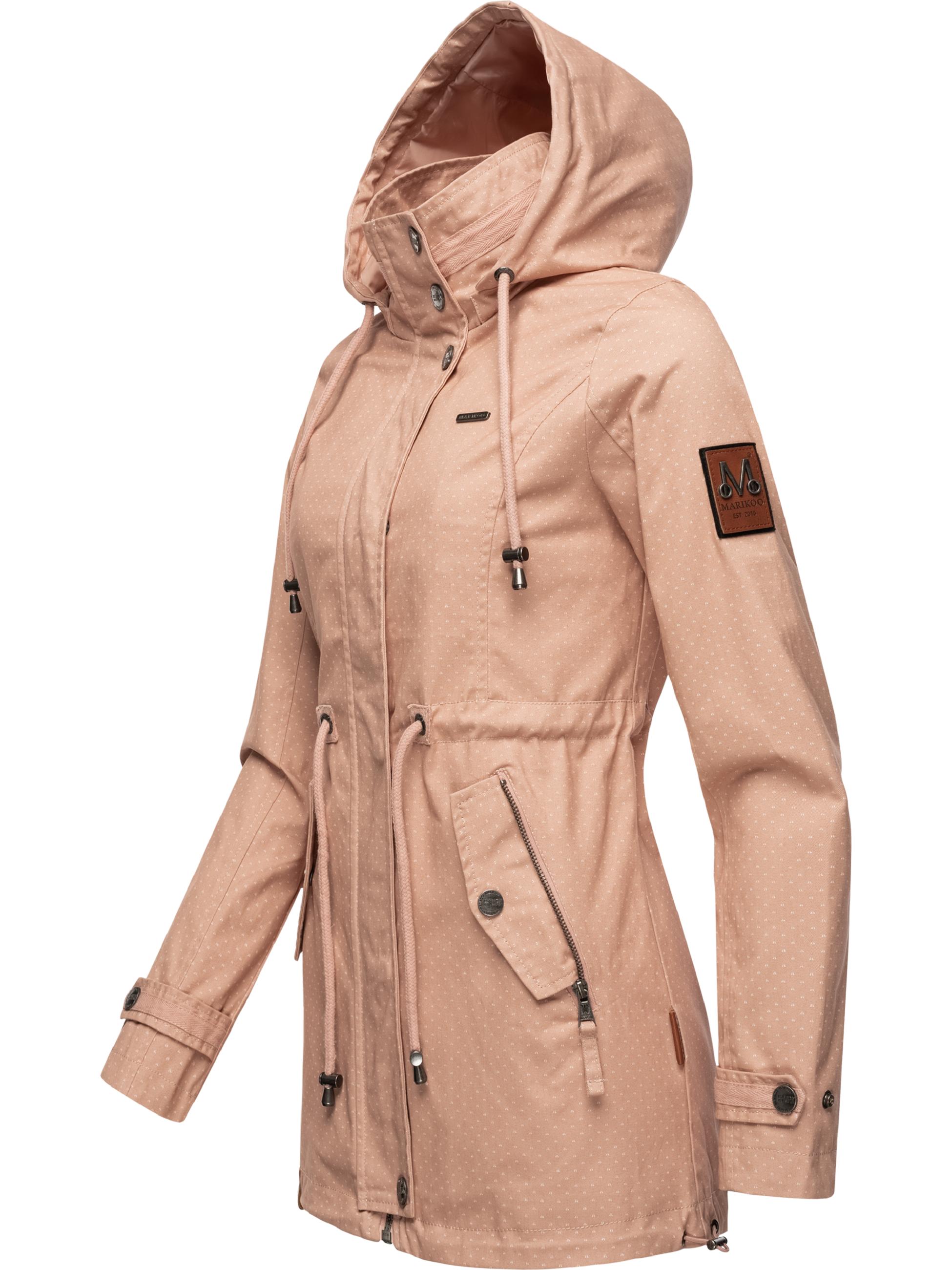 Leichter Baumwollparka mit Kapuze "Nyokoo" Light Rose w.P.