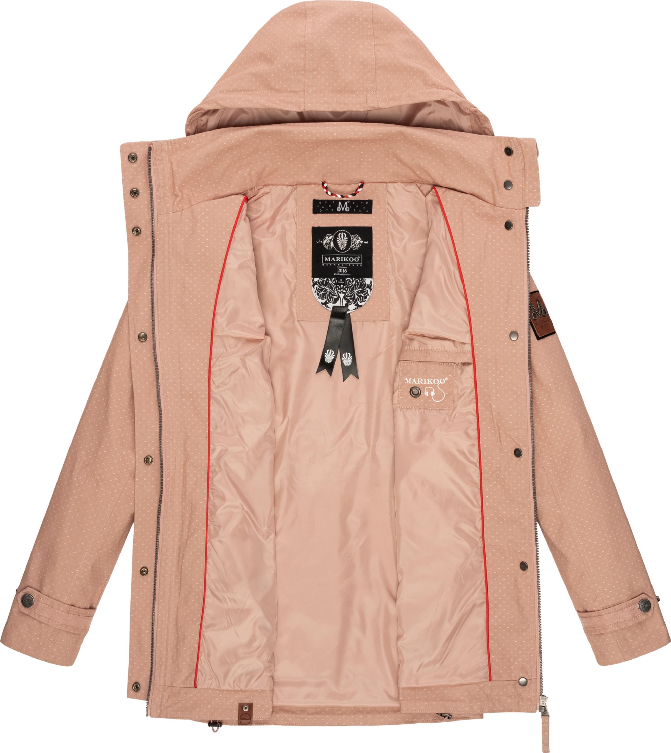 Leichter Baumwollparka mit Kapuze "Nyokoo" Light Rose w.P.