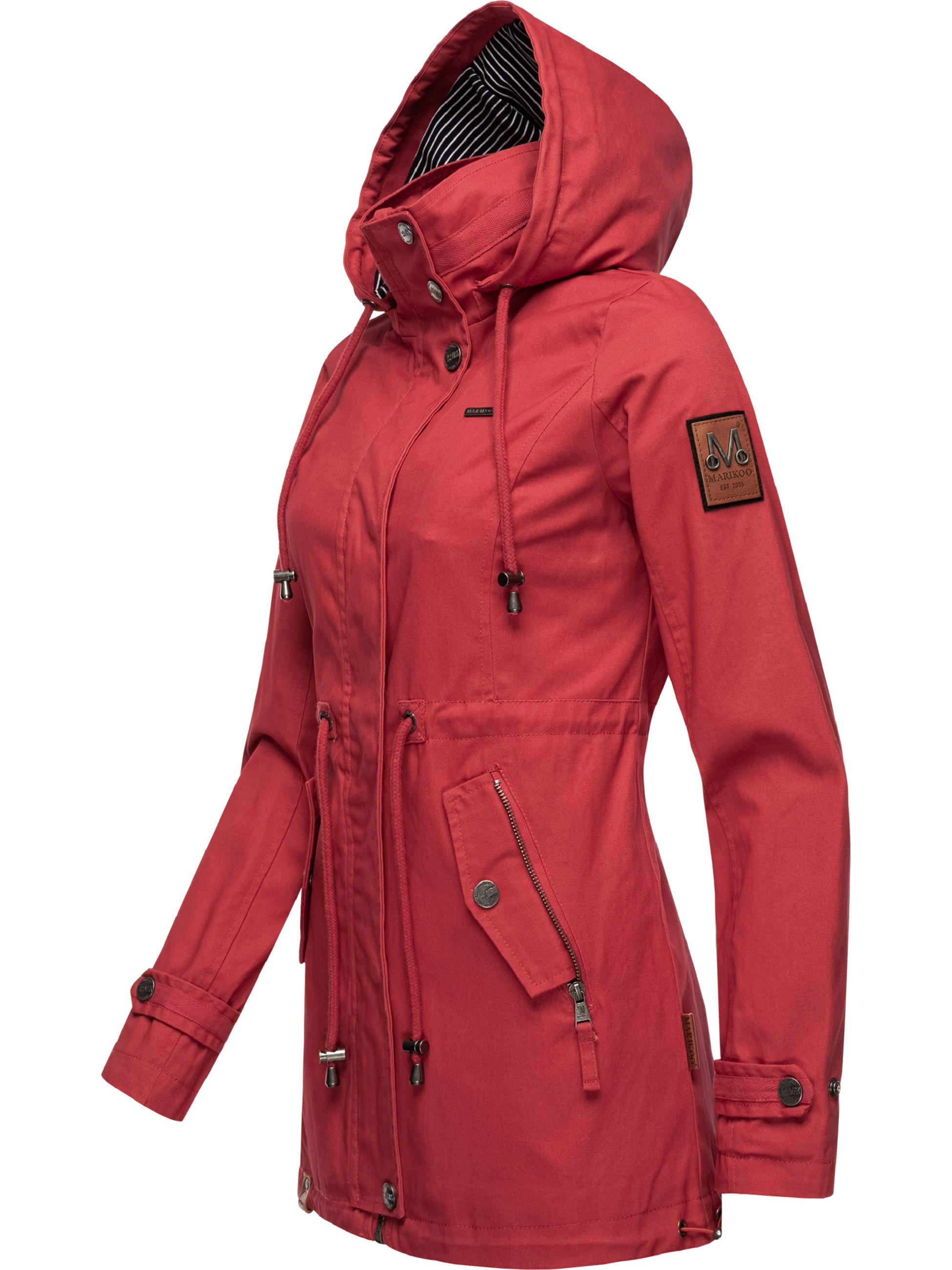 Leichter Baumwollparka mit Kapuze "Nyokoo" Red