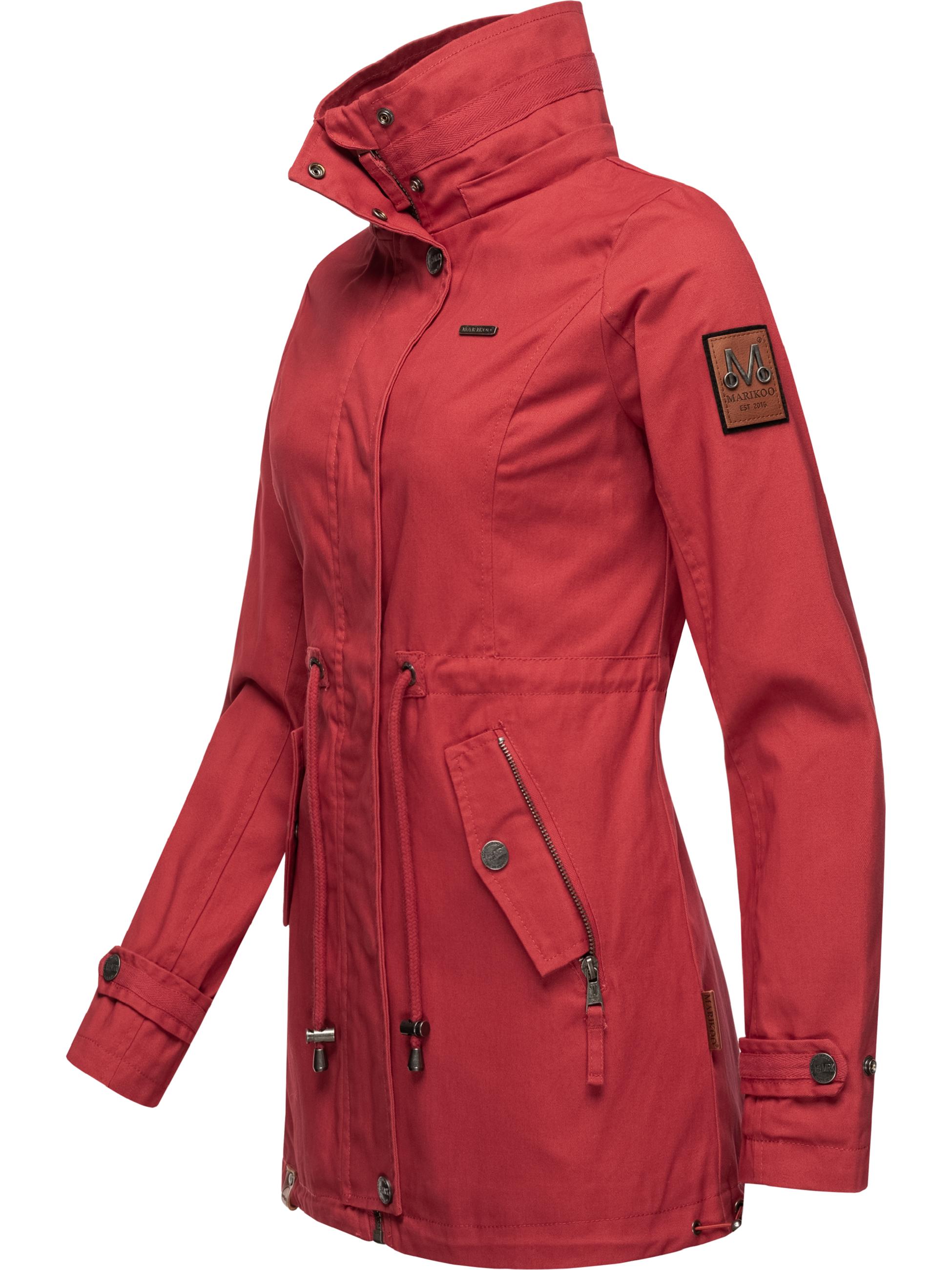 Leichter Baumwollparka mit Kapuze "Nyokoo" Red