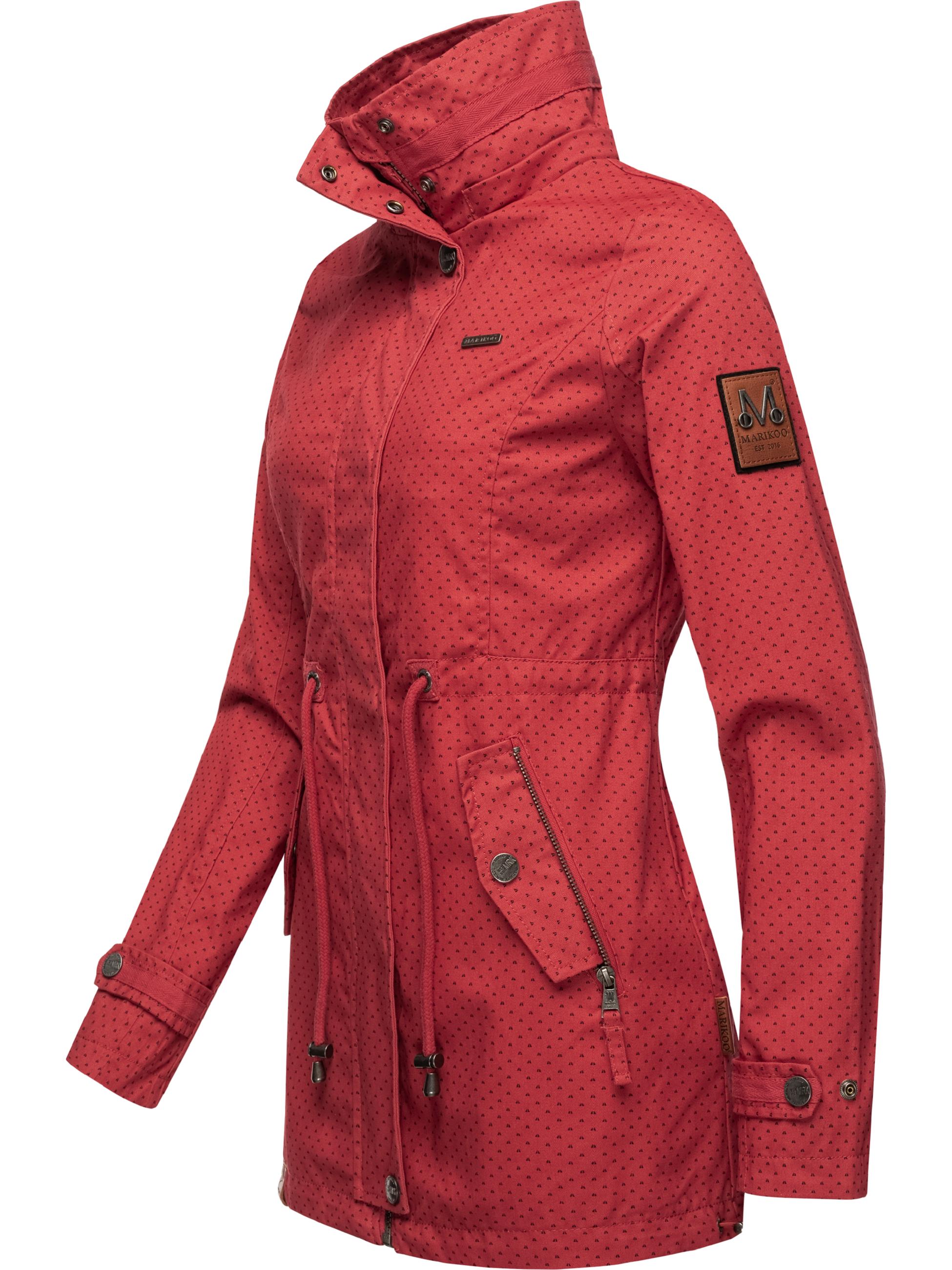 Leichter Baumwollparka mit Kapuze "Nyokoo" Red w.P.