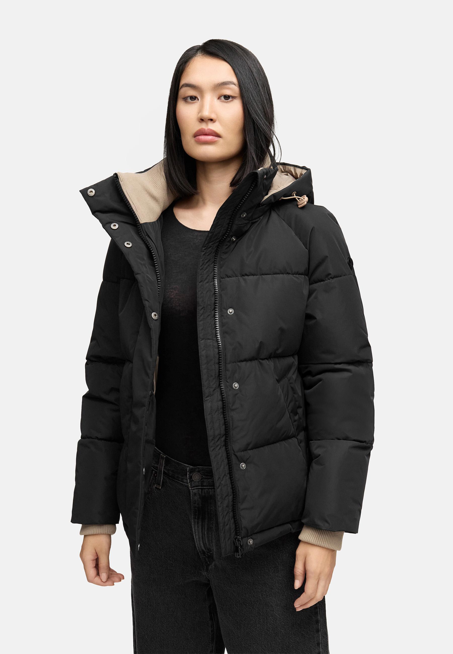 Steppjacke im Colourblocking-Style "Omariaa 16" Black