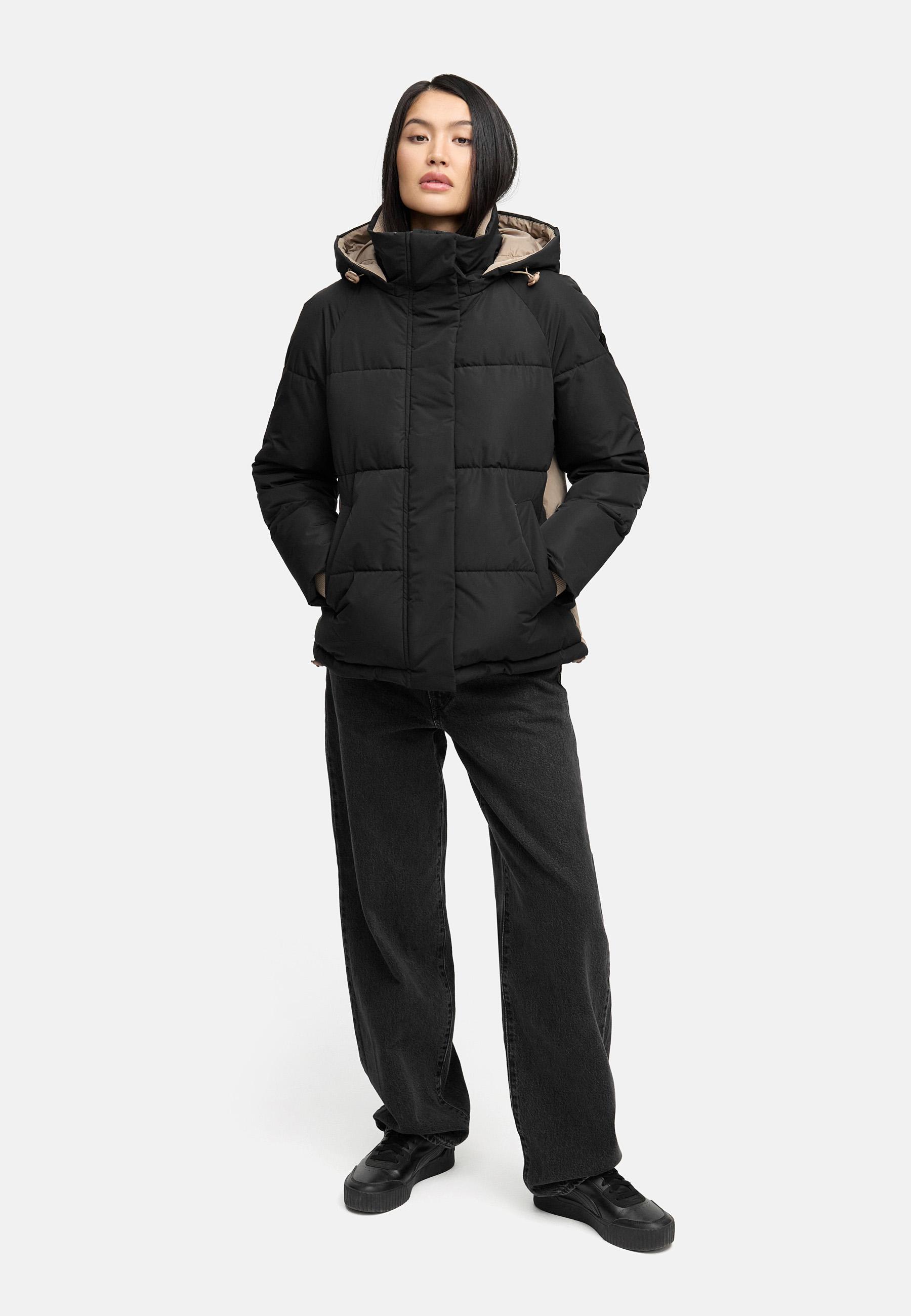 Steppjacke im Colourblocking-Style "Omariaa 16" Black