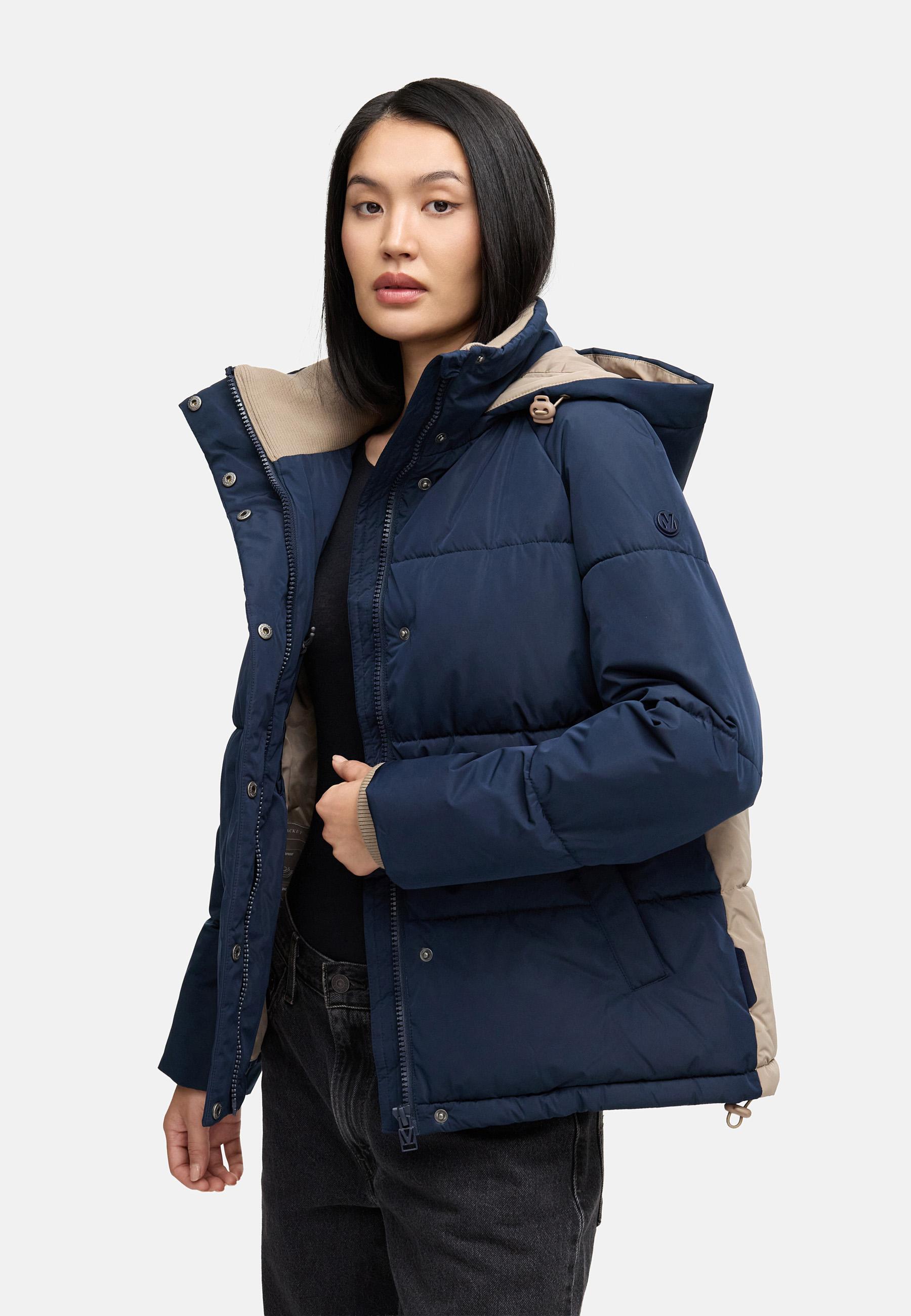 Steppjacke im Colourblocking-Style "Omariaa 16" Navy