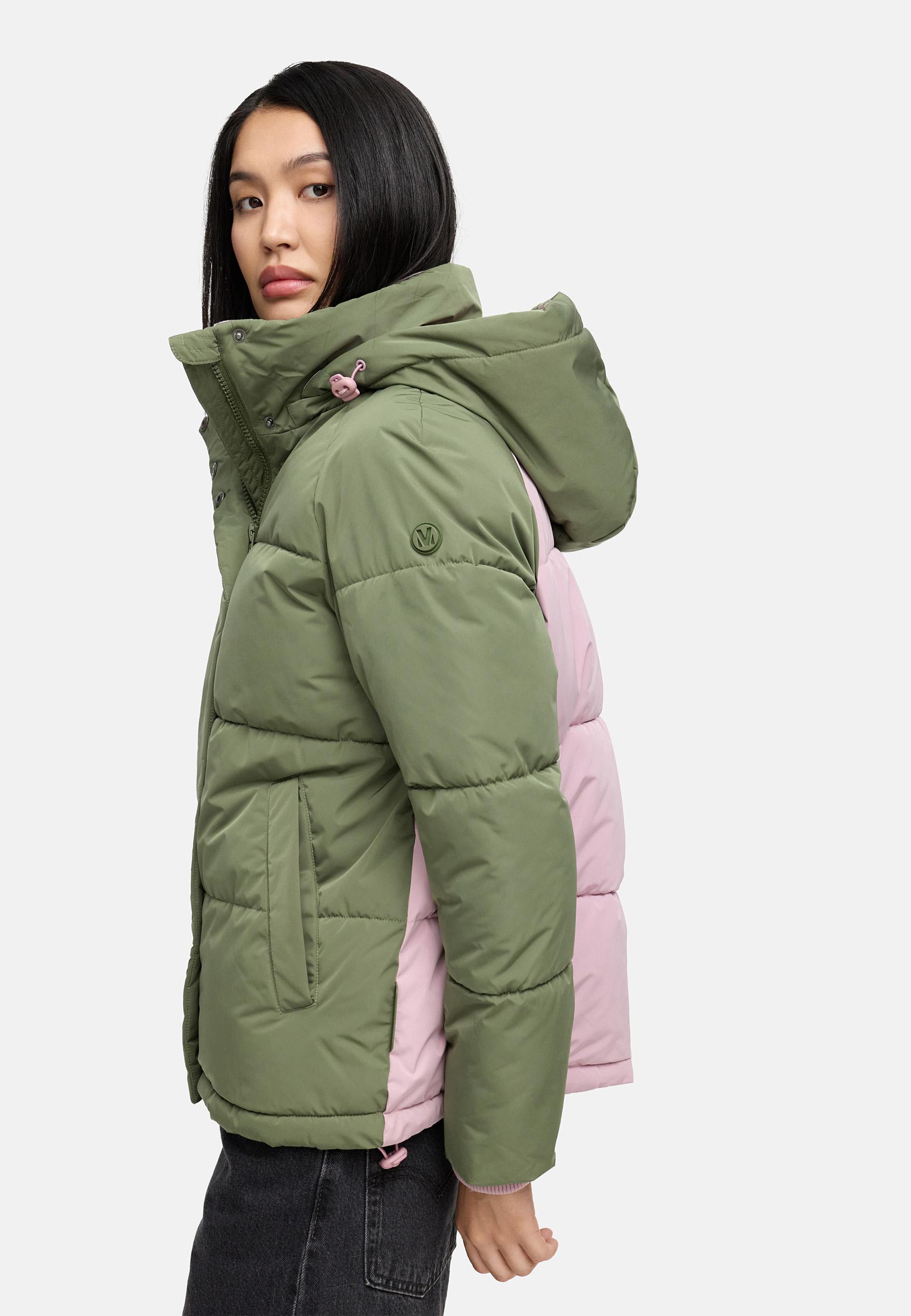 Steppjacke im Colourblocking-Style "Omariaa 16" Olive Leaf