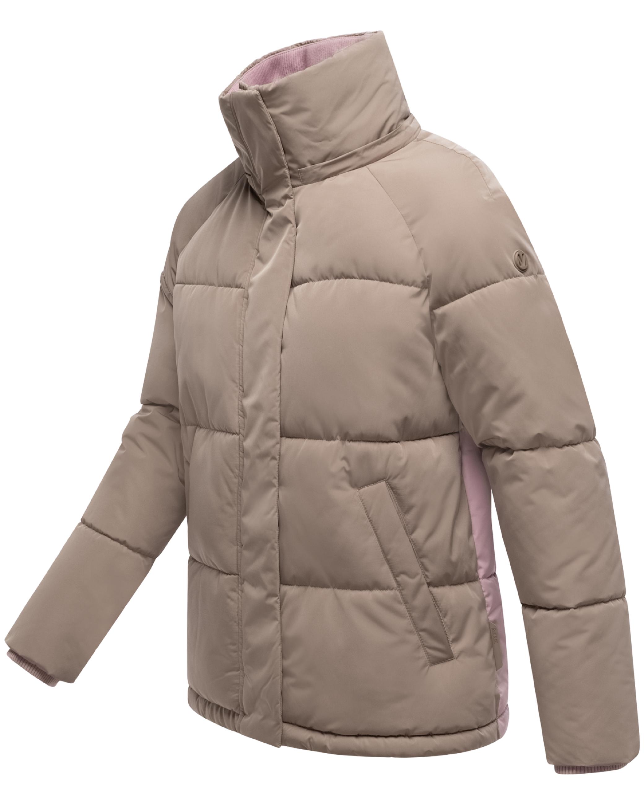 Steppjacke im Colourblocking-Style "Omariaa 16" Taupe Grey