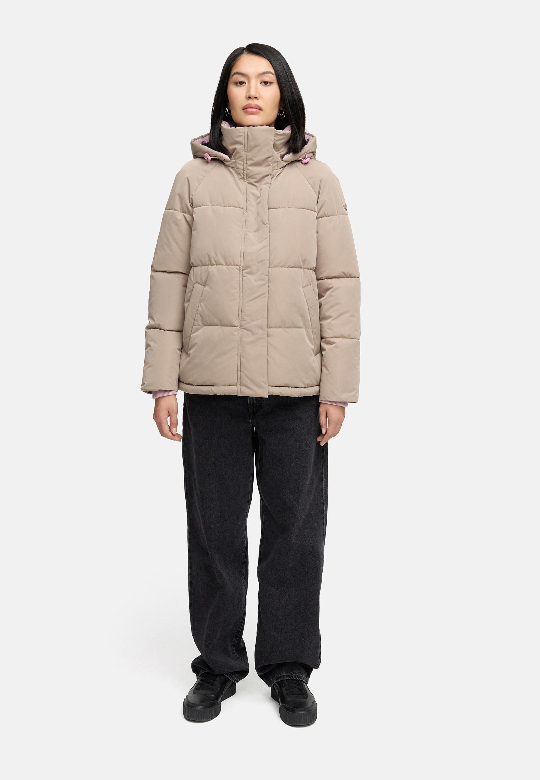 Steppjacke im Colourblocking-Style "Omariaa 16" Taupe Grey