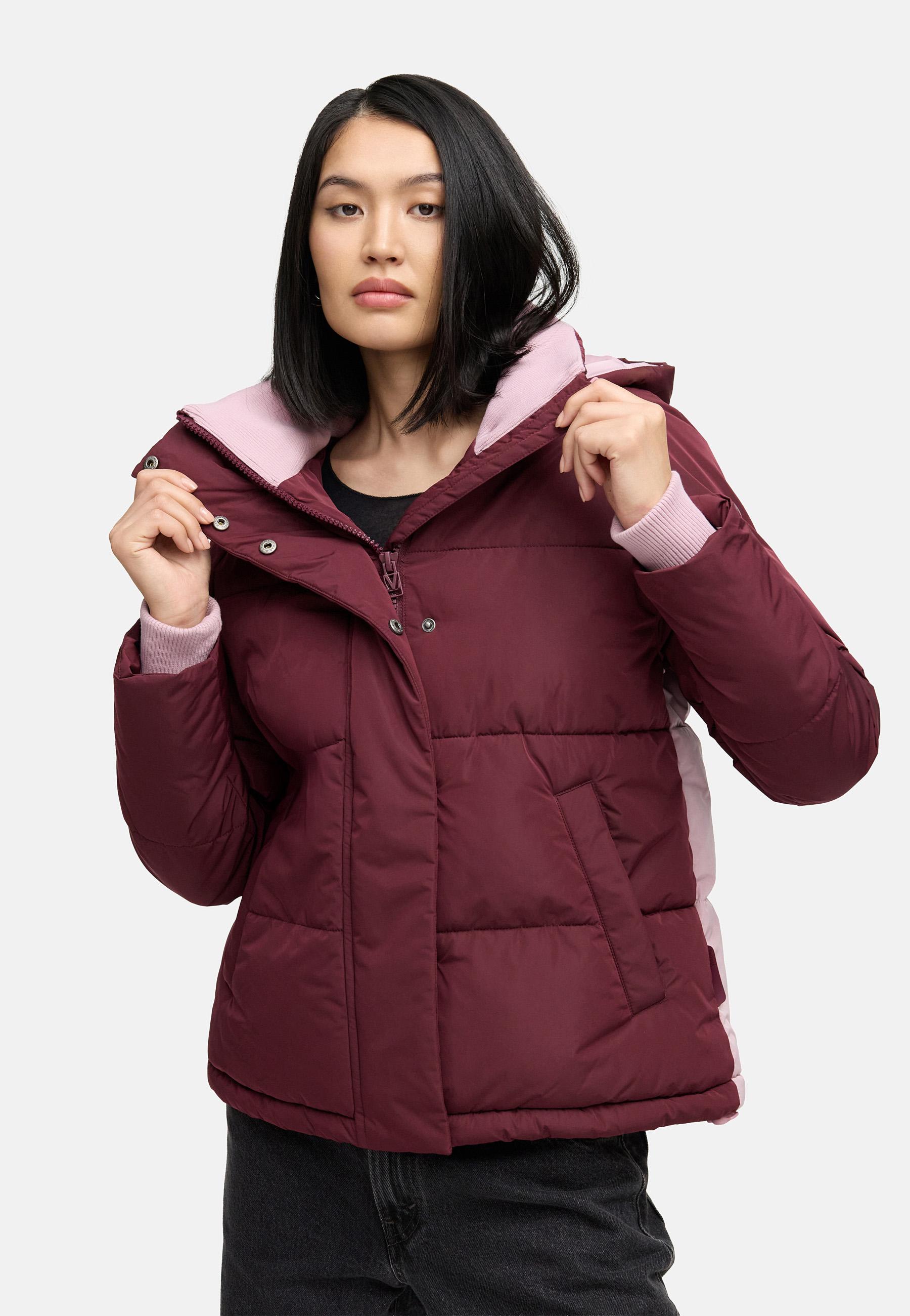 Steppjacke im Colourblocking-Style "Omariaa 16" Wine