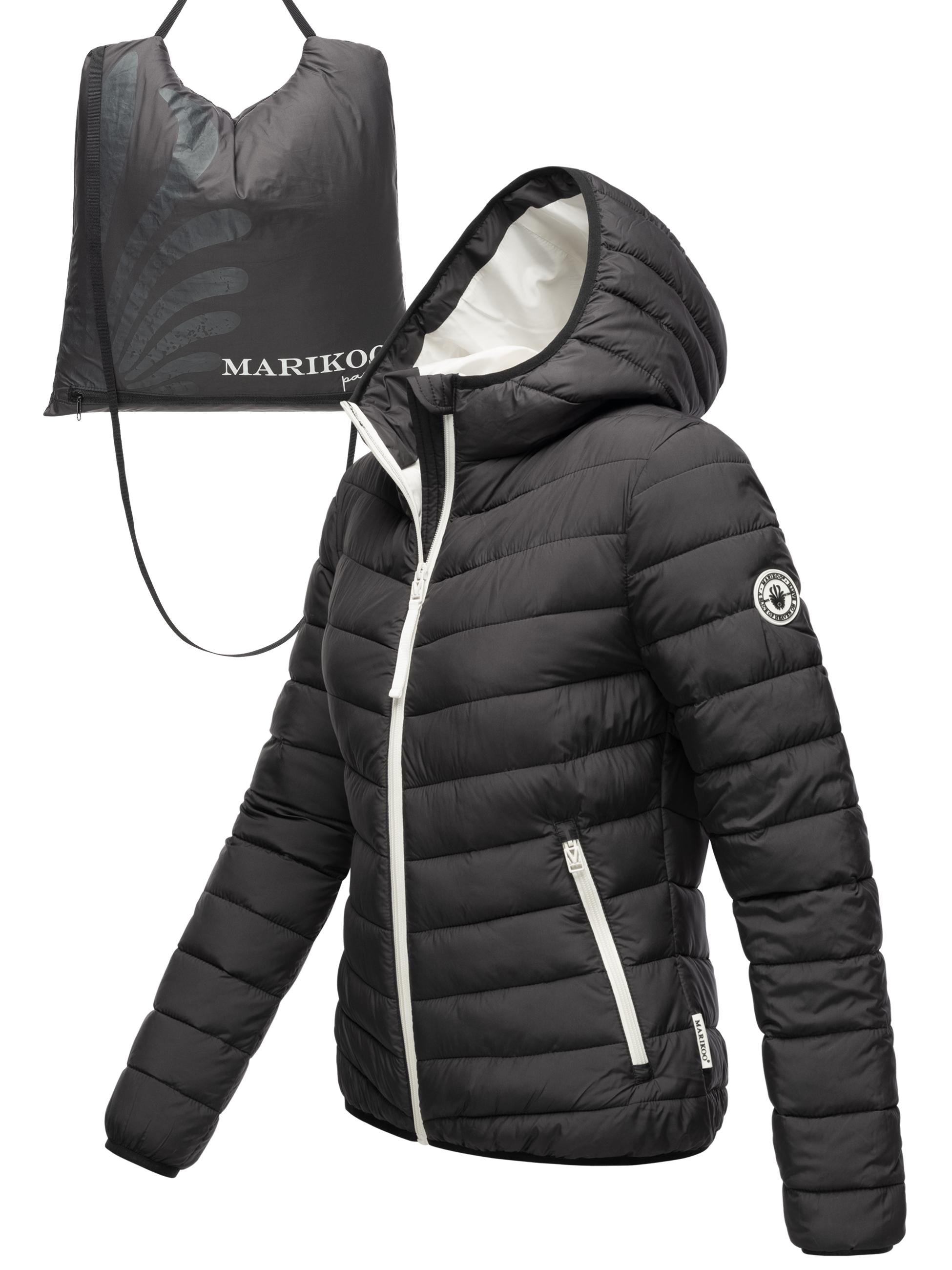 In integrierter Tragetasche verstaubare Jacke "Pack Mich Ein" Black