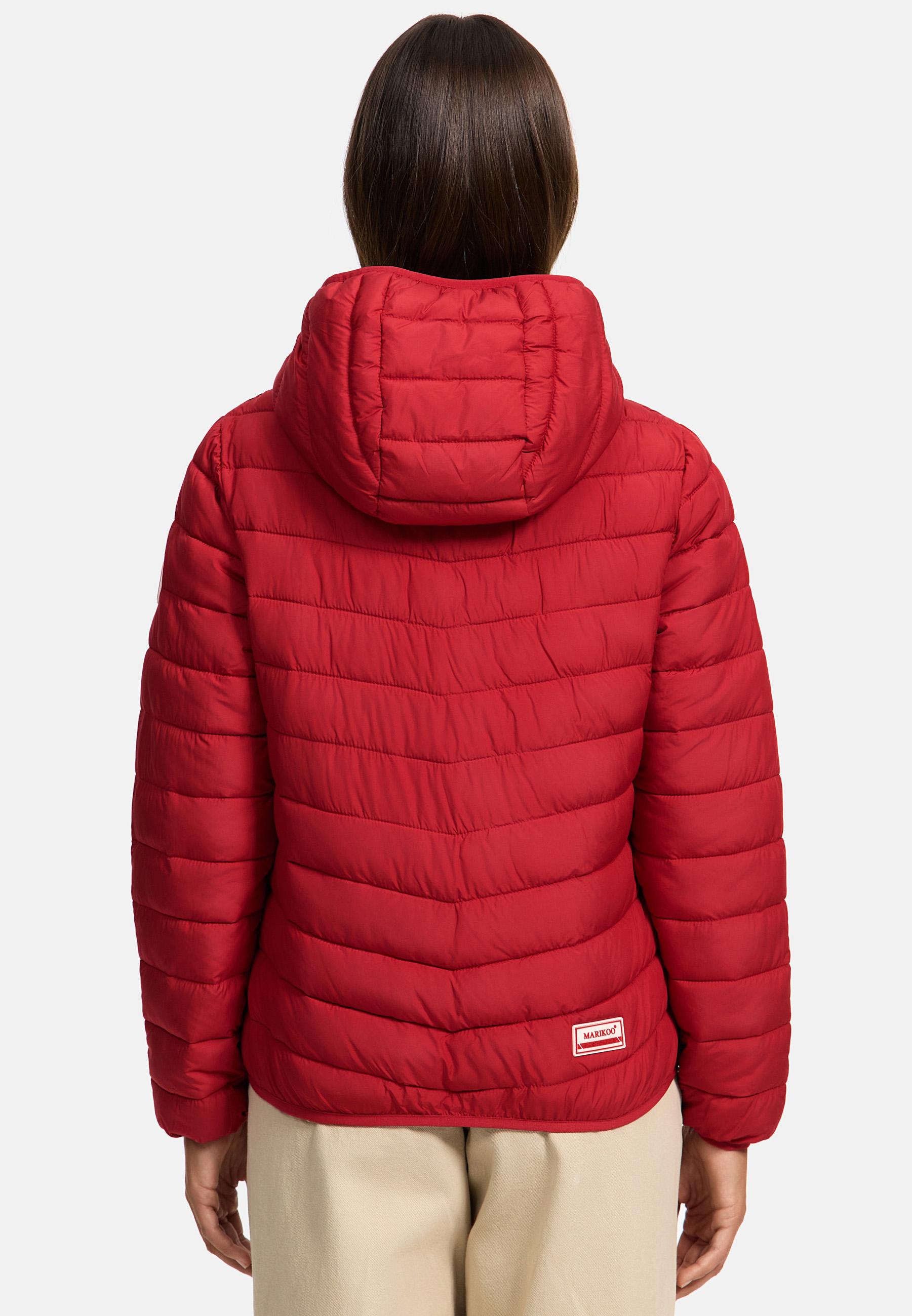 In integrierter Tragetasche verstaubare Jacke "Pack Mich Ein" Deep Red