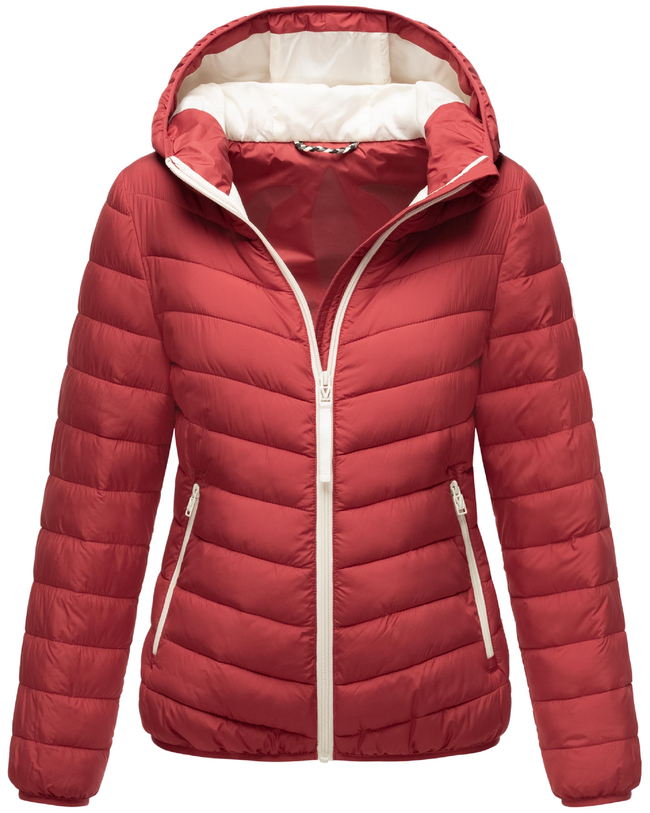 In integrierter Tragetasche verstaubare Jacke "Pack Mich Ein" Deep Red