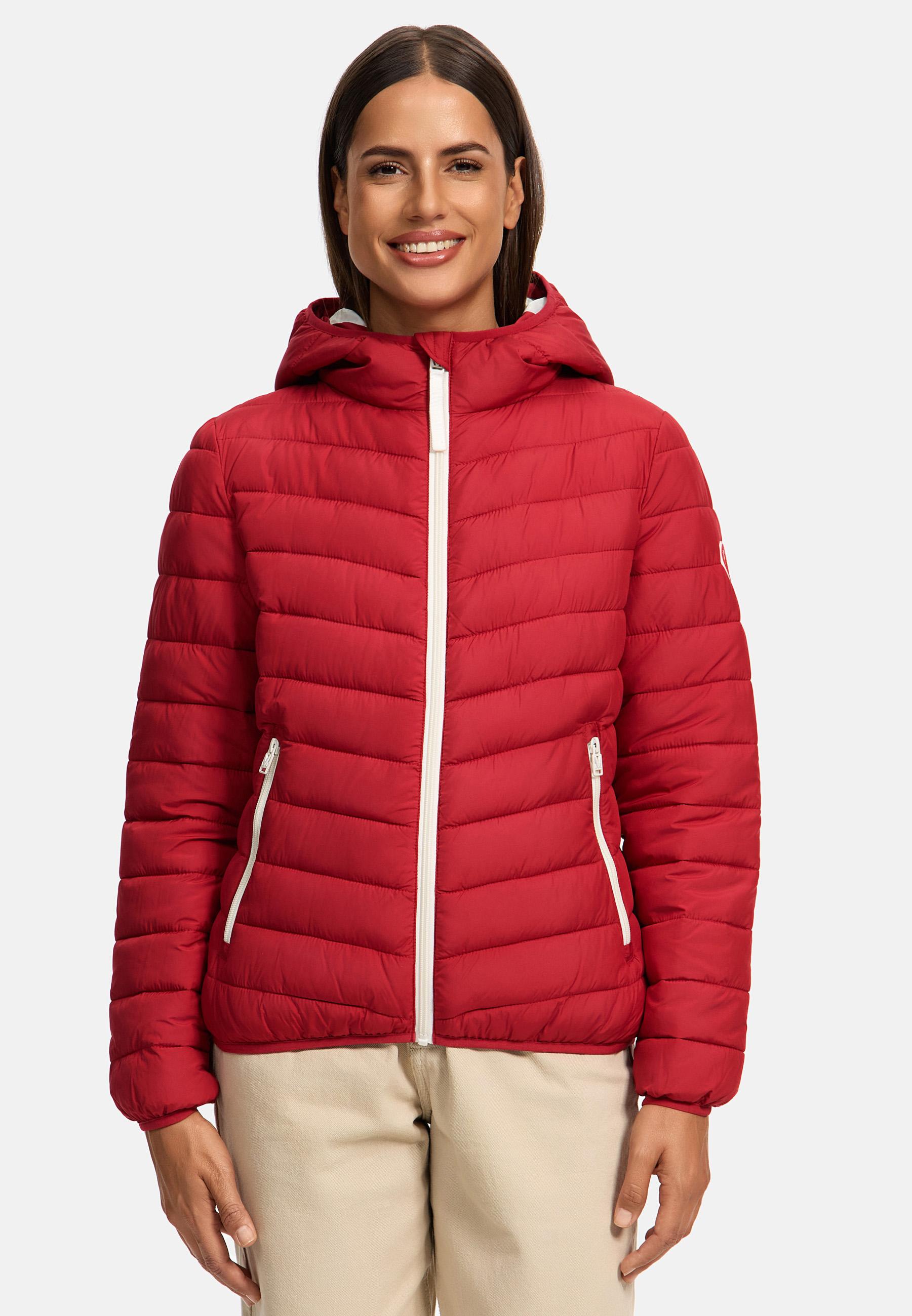 In integrierter Tragetasche verstaubare Jacke "Pack Mich Ein" Deep Red