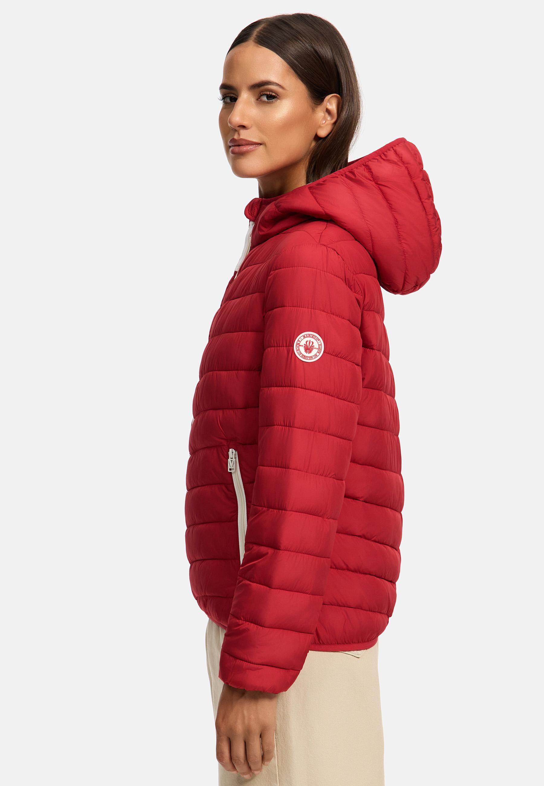 In integrierter Tragetasche verstaubare Jacke "Pack Mich Ein" Deep Red