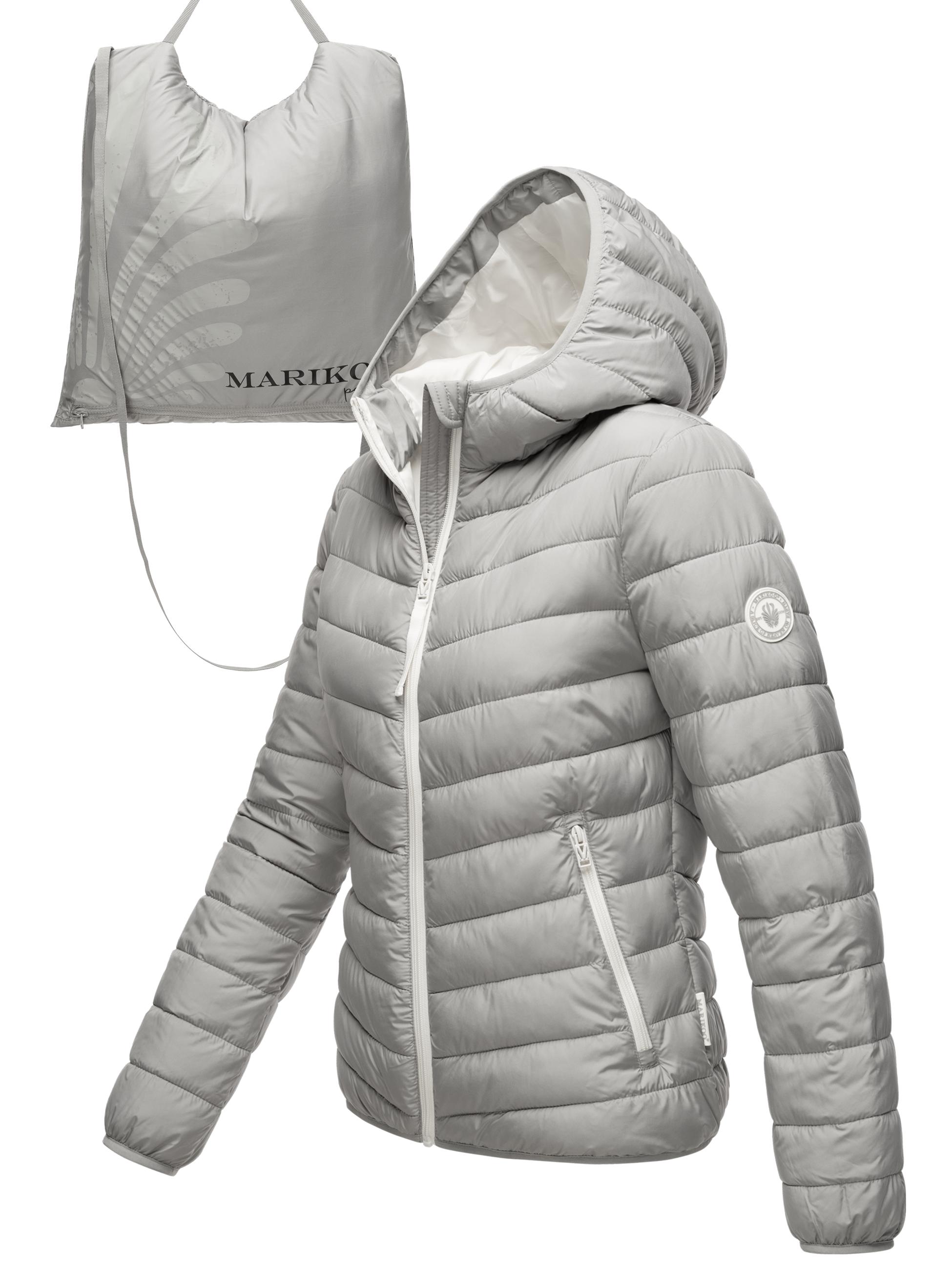 In integrierter Tragetasche verstaubare Jacke "Pack Mich Ein" Grey