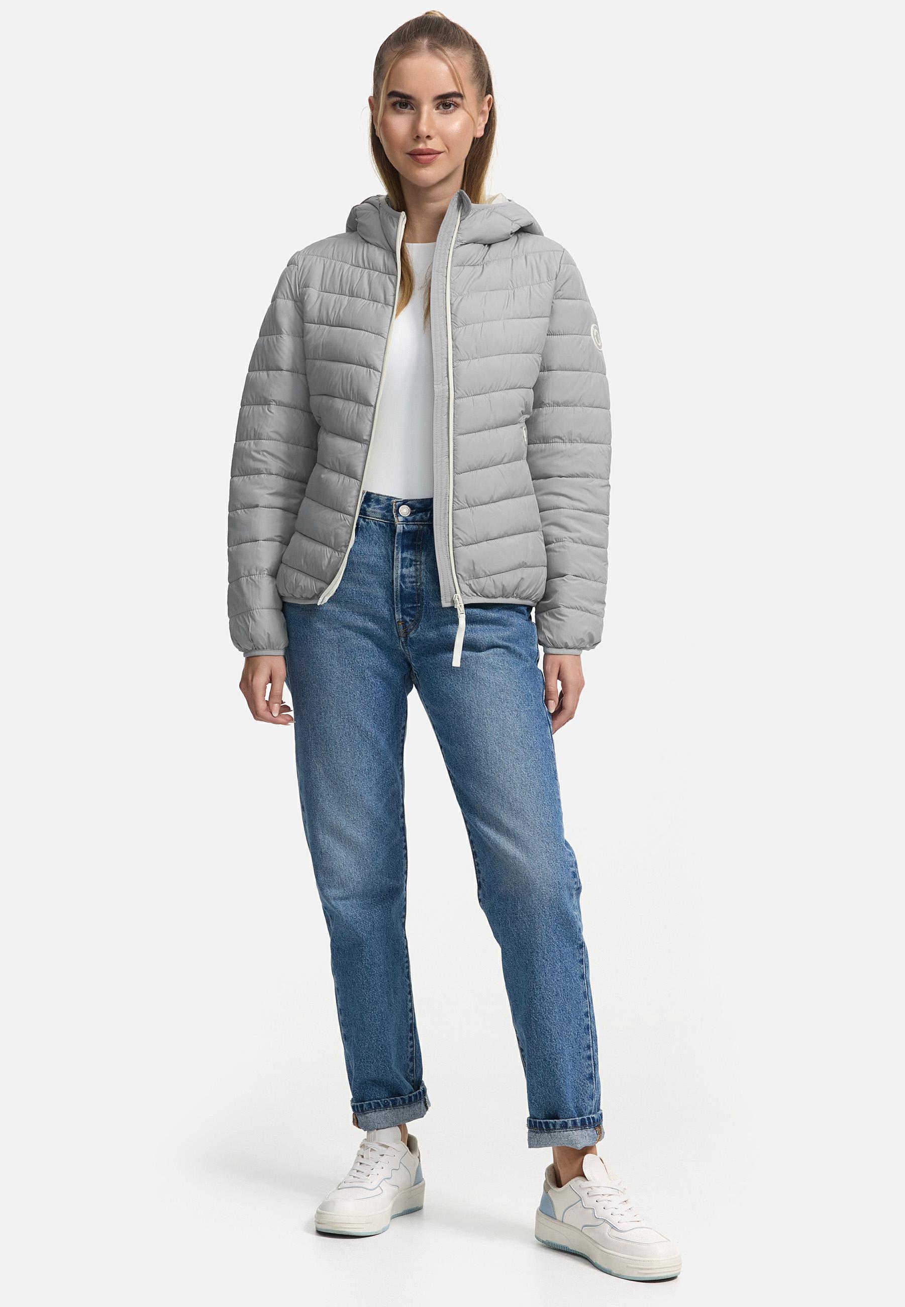 In integrierter Tragetasche verstaubare Jacke "Pack Mich Ein" Grey