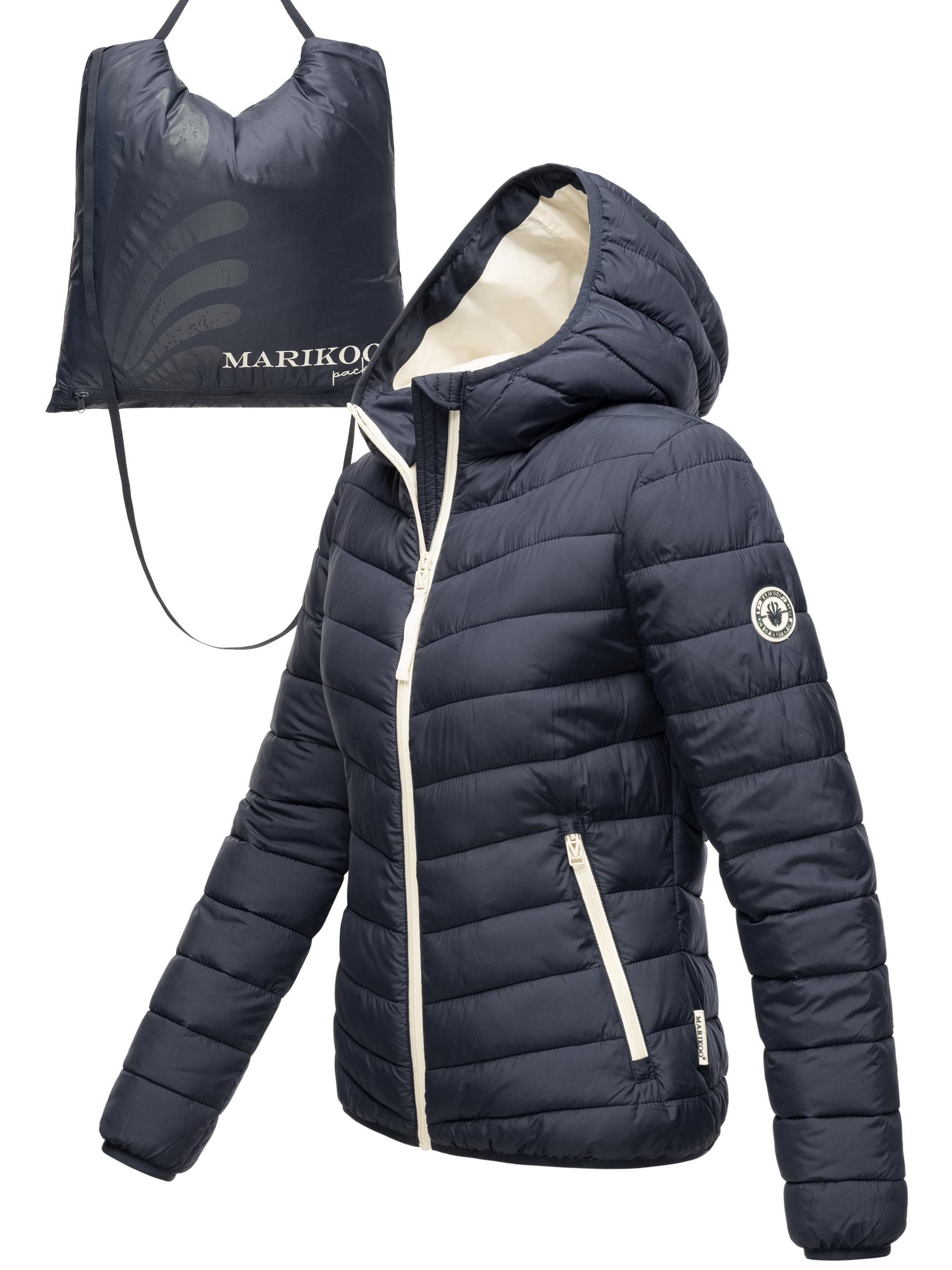 In integrierter Tragetasche verstaubare Jacke "Pack Mich Ein" Navy