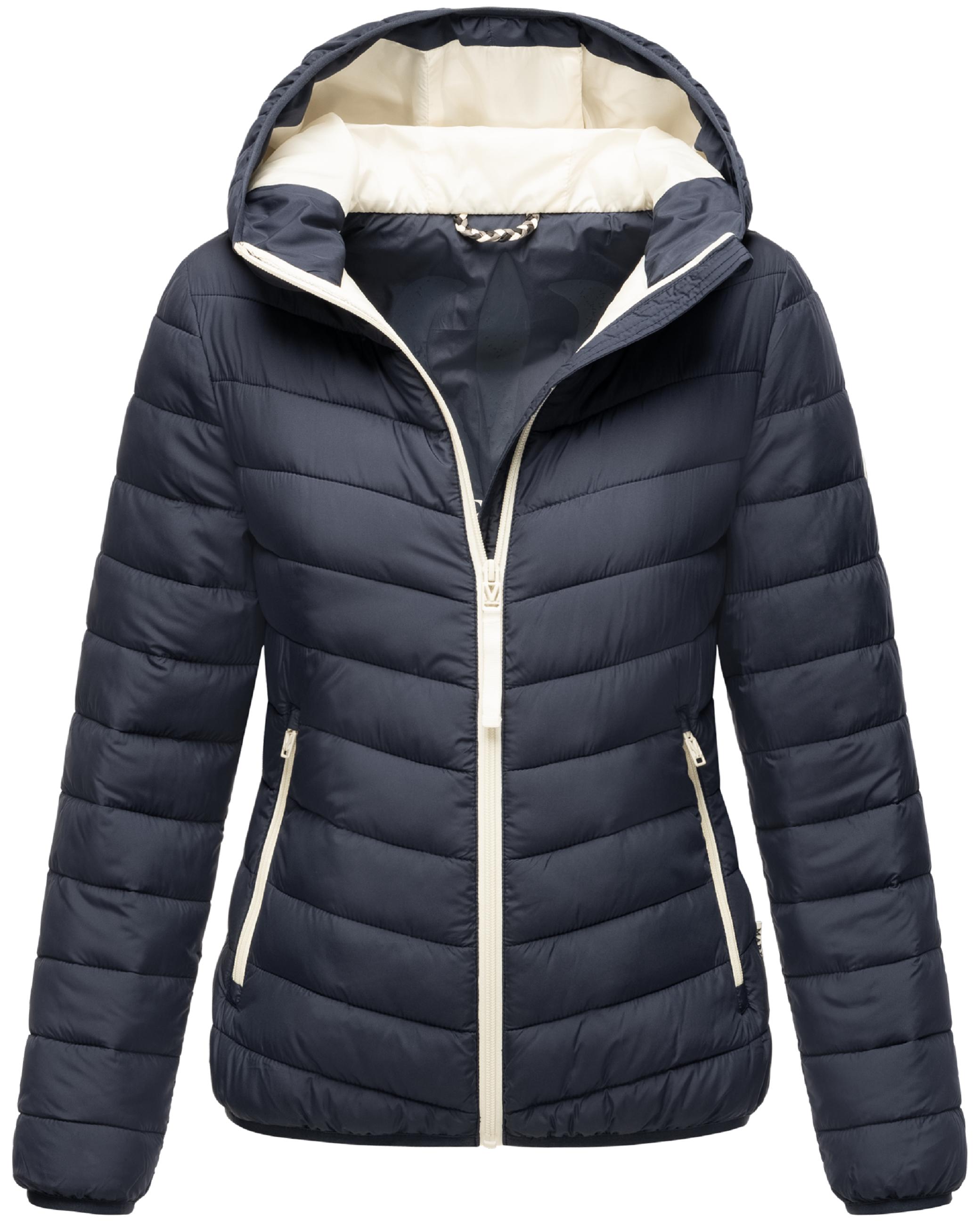 In integrierter Tragetasche verstaubare Jacke "Pack Mich Ein" Navy