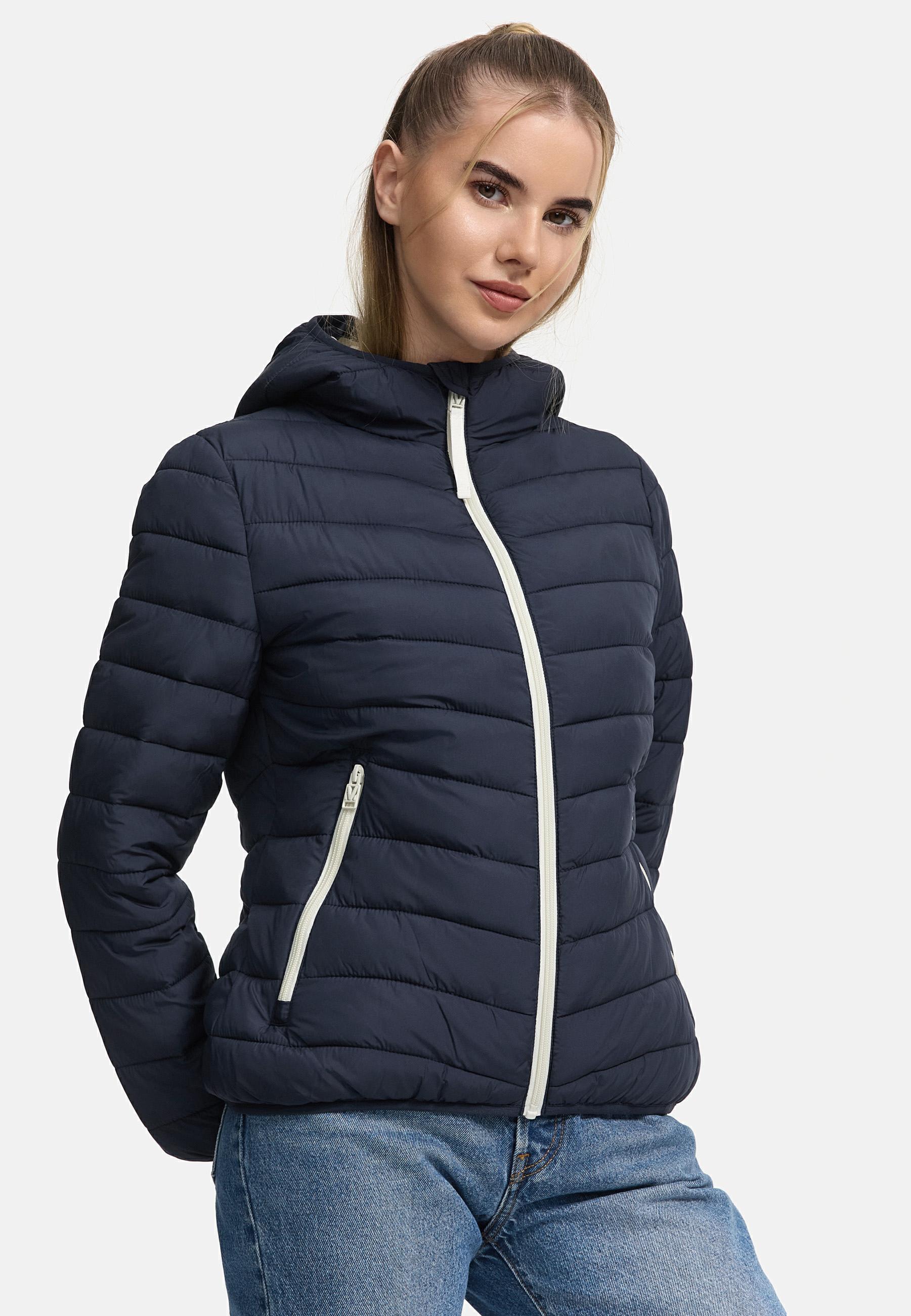 In integrierter Tragetasche verstaubare Jacke "Pack Mich Ein" Navy