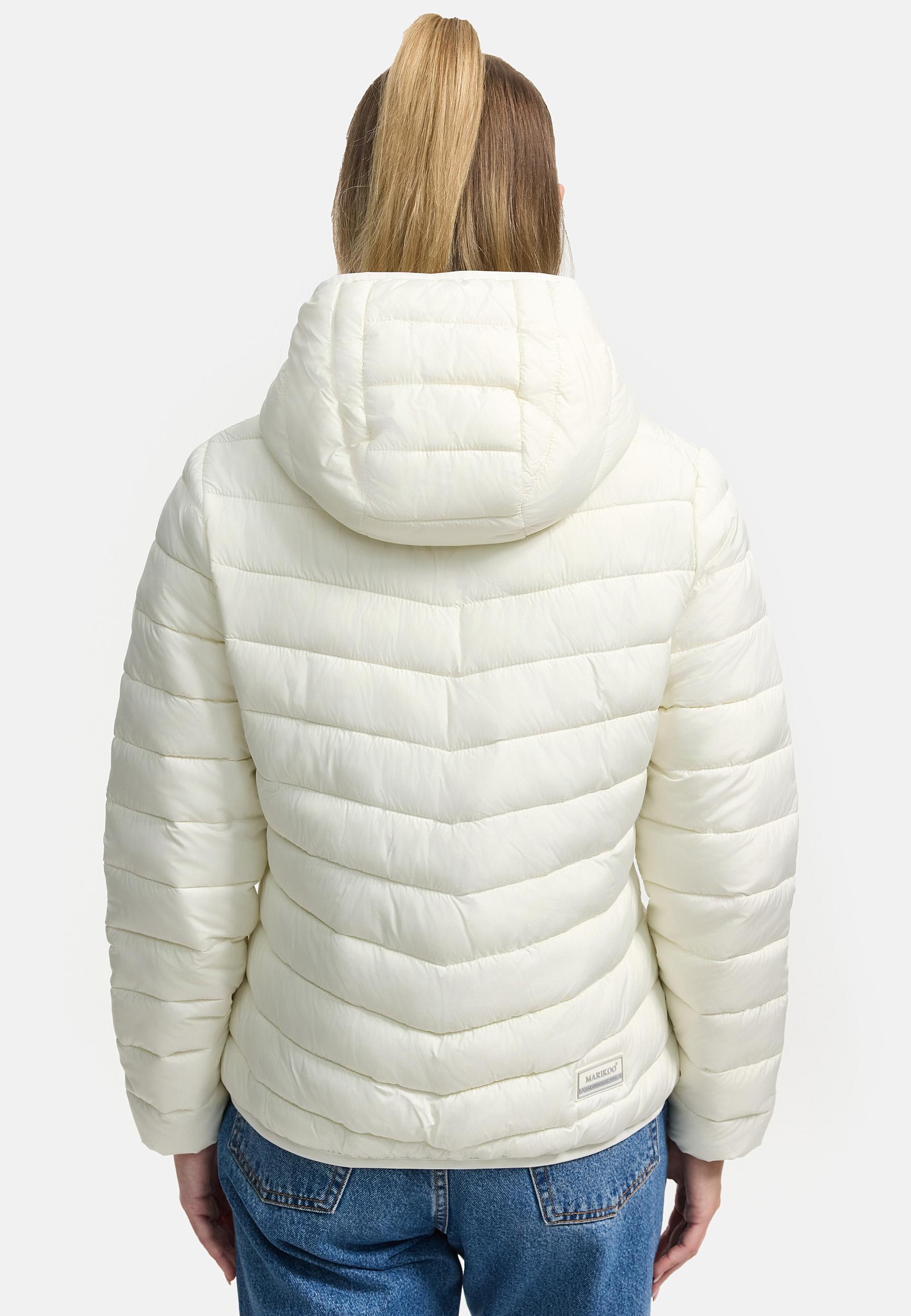 In integrierter Tragetasche verstaubare Jacke "Pack Mich Ein" Off White