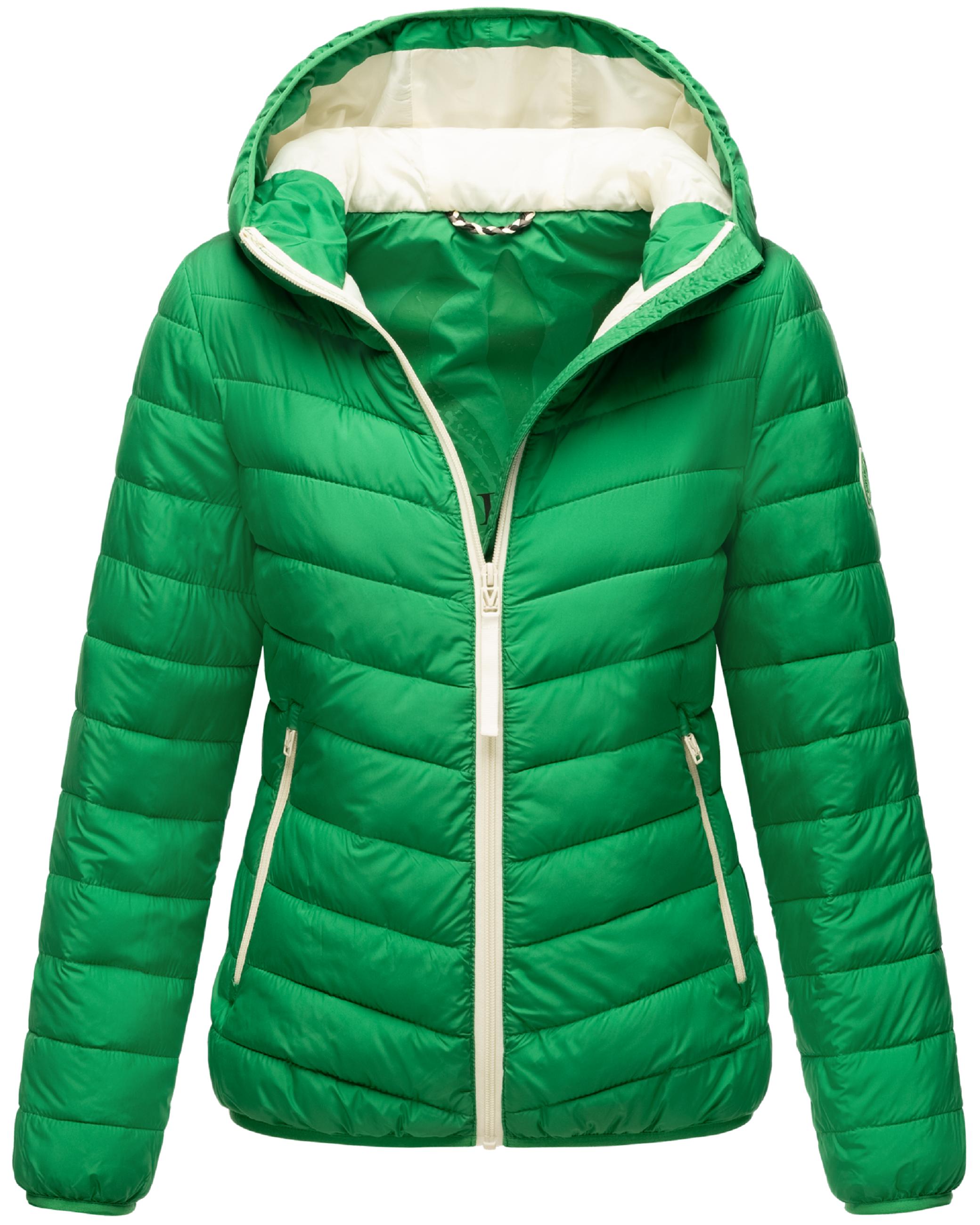 In integrierter Tragetasche verstaubare Jacke "Pack Mich Ein" Smaragd Green