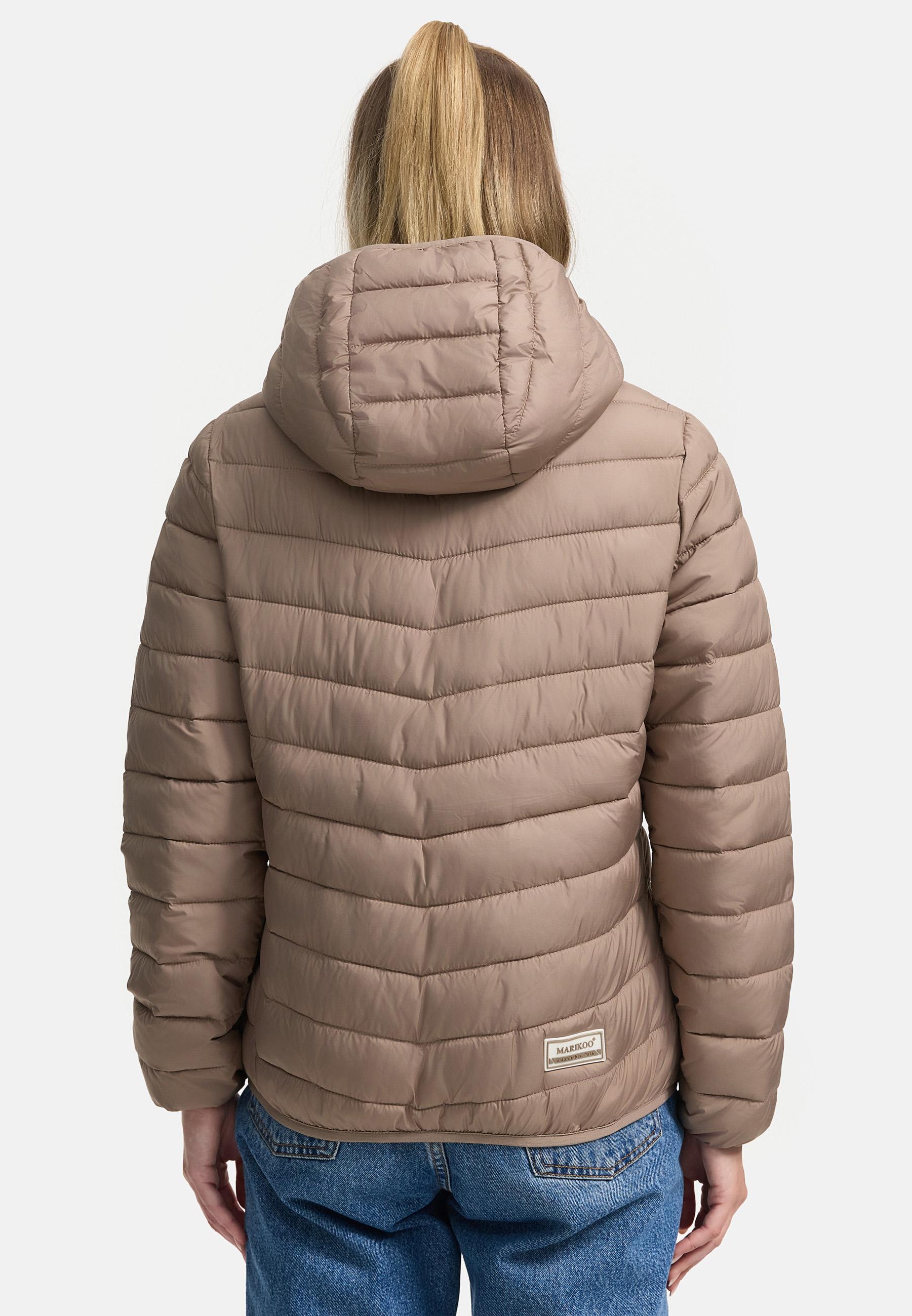 In integrierter Tragetasche verstaubare Jacke "Pack Mich Ein" Taupe Grey