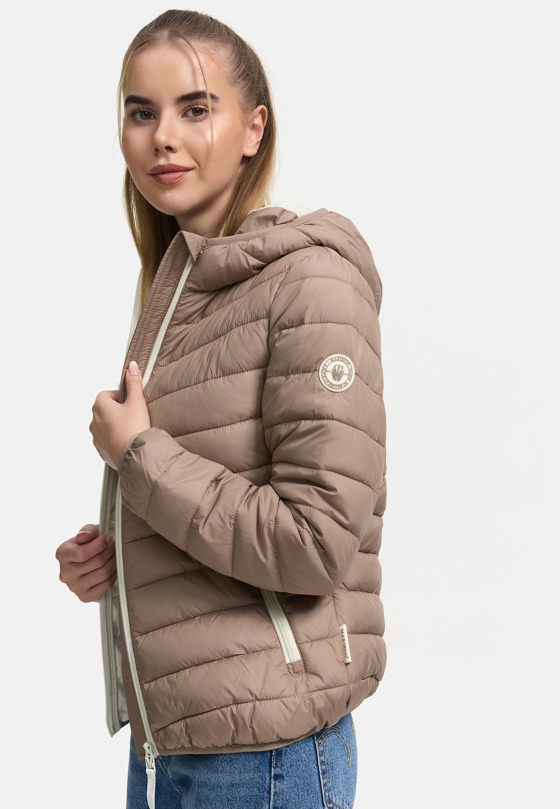 In integrierter Tragetasche verstaubare Jacke "Pack Mich Ein" Taupe Grey