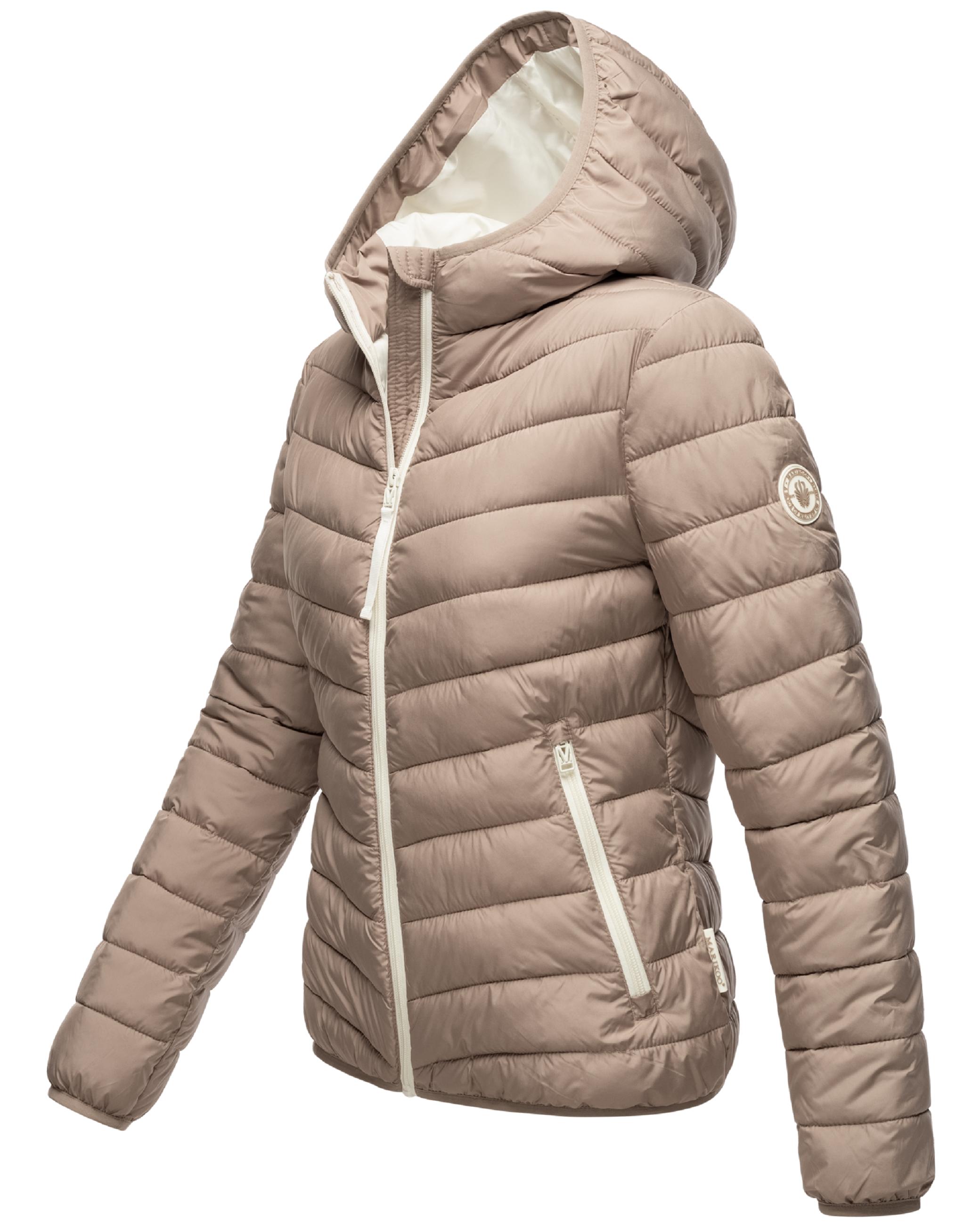 In integrierter Tragetasche verstaubare Jacke "Pack Mich Ein" Taupe Grey