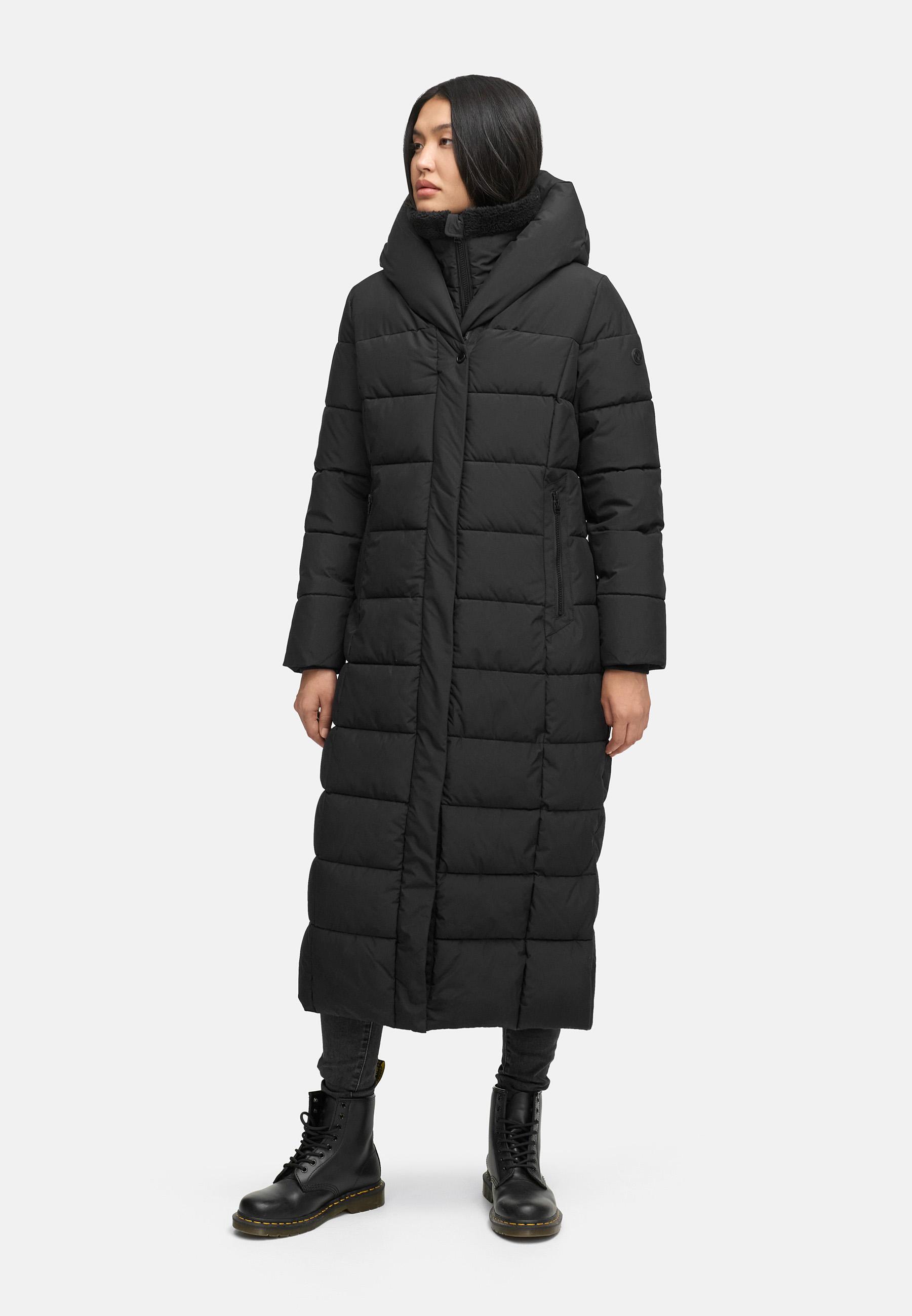 Extra-langer Steppmantel "Pakoraa 16" Black