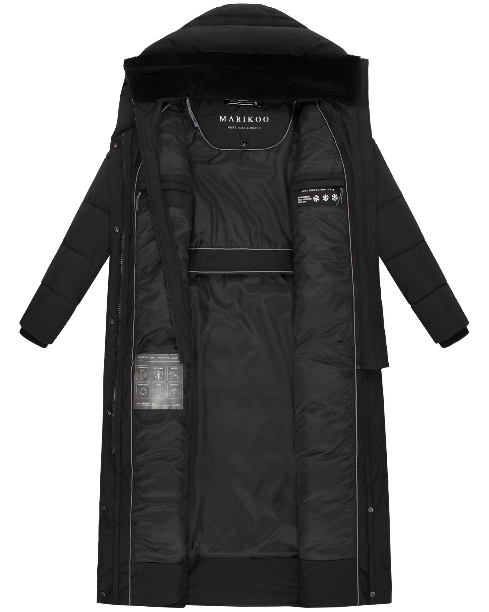 Extra-langer Steppmantel "Pakoraa 16" Black