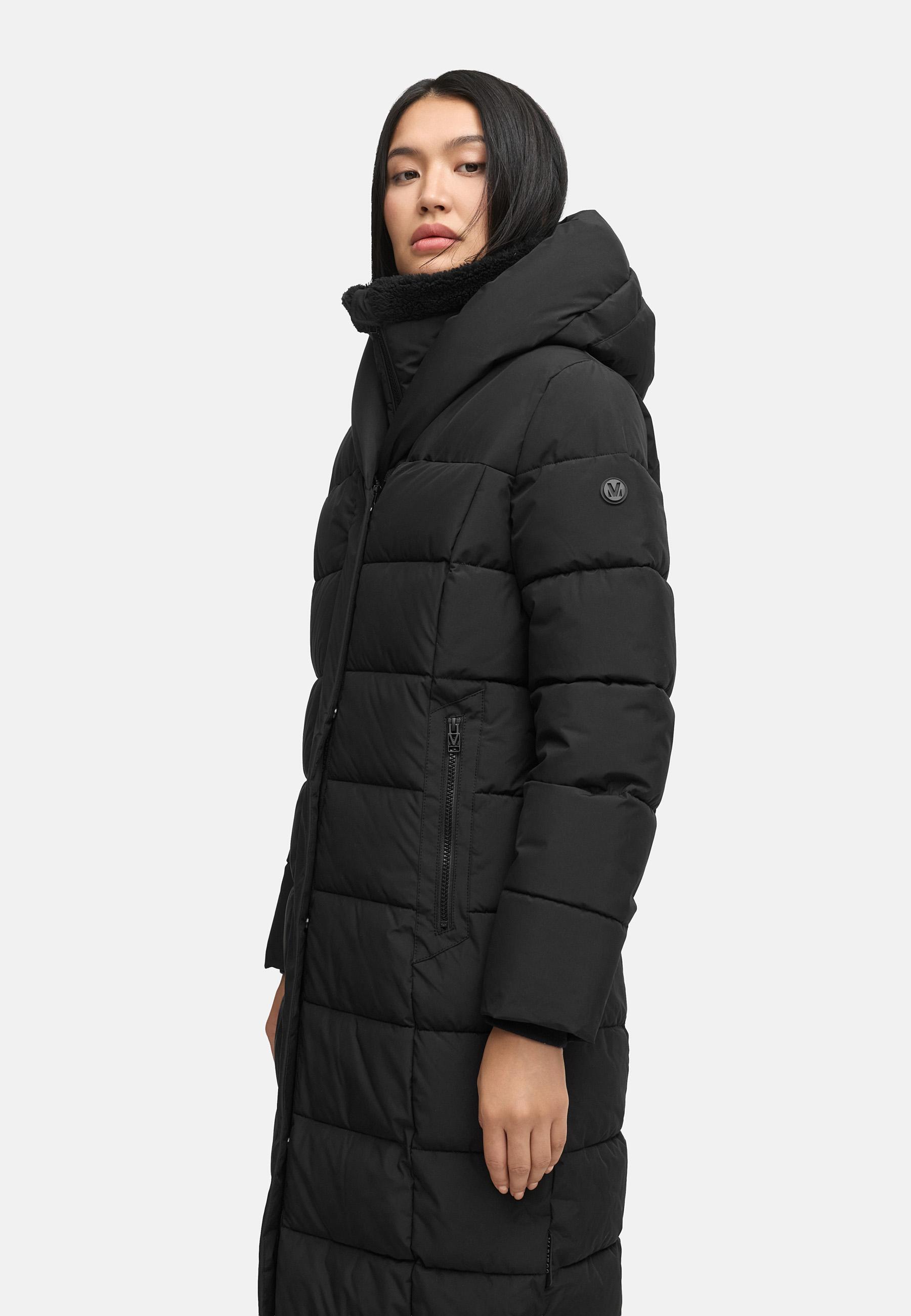 Extra-langer Steppmantel "Pakoraa 16" Black