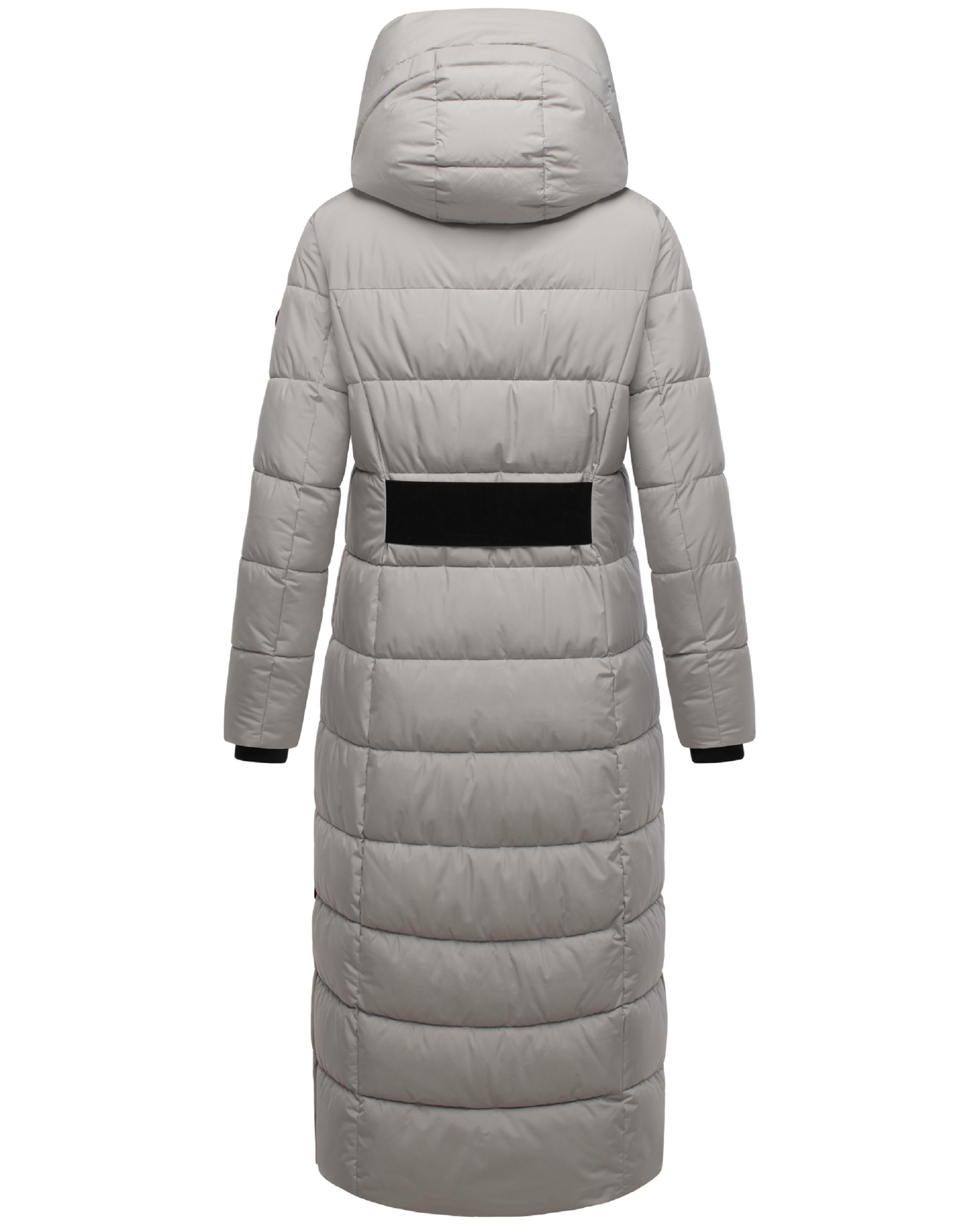 Extra-langer Steppmantel "Pakoraa 16" Cloud Grey