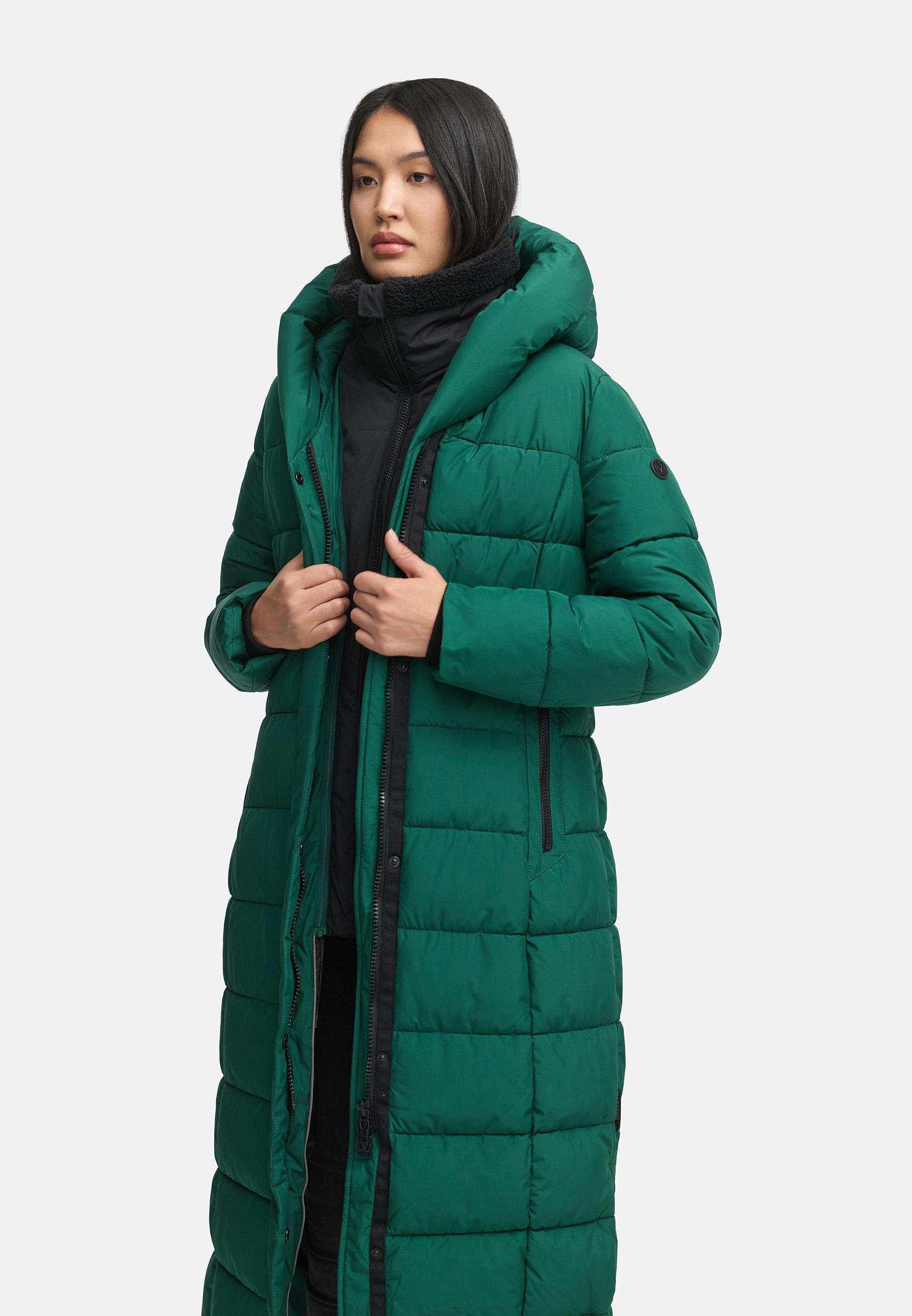Extra-langer Steppmantel "Pakoraa 16" Evergreen