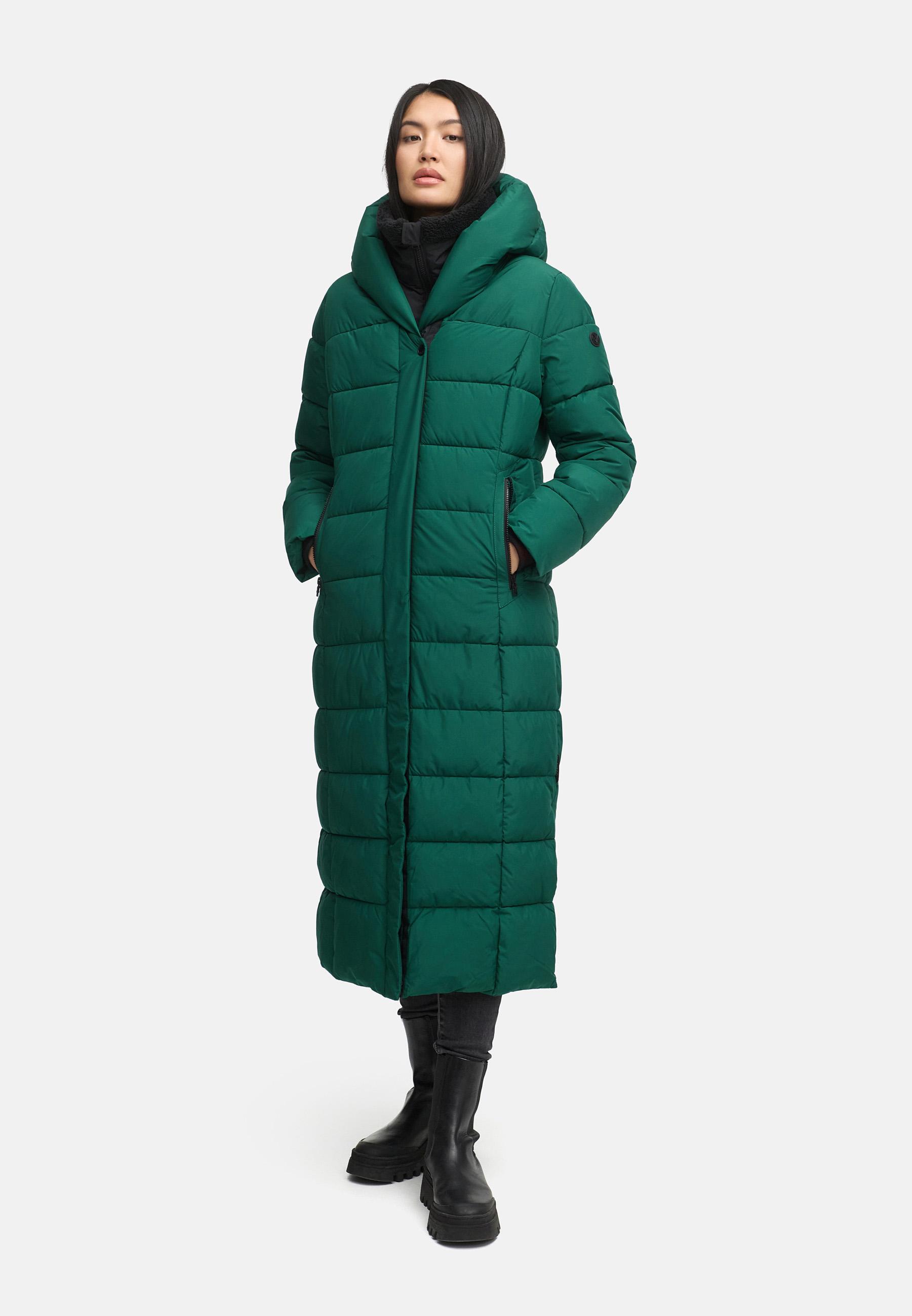Extra-langer Steppmantel "Pakoraa 16" Evergreen