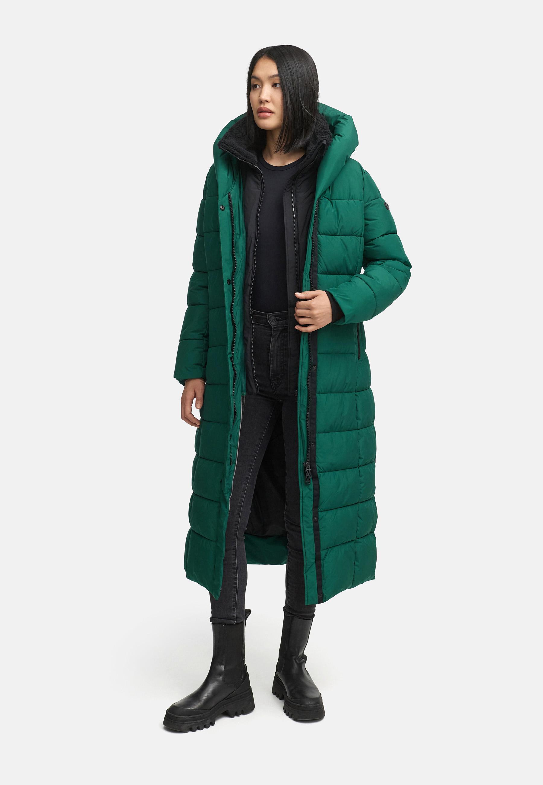 Extra-langer Steppmantel "Pakoraa 16" Evergreen