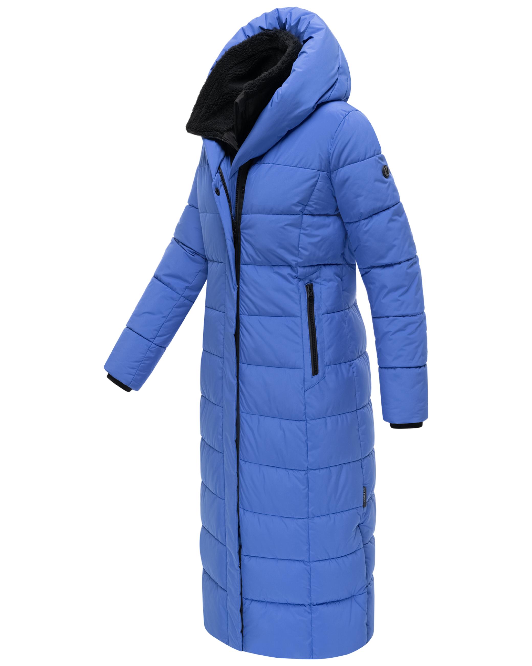 Extra-langer Steppmantel "Pakoraa 16" Galaxy Blue