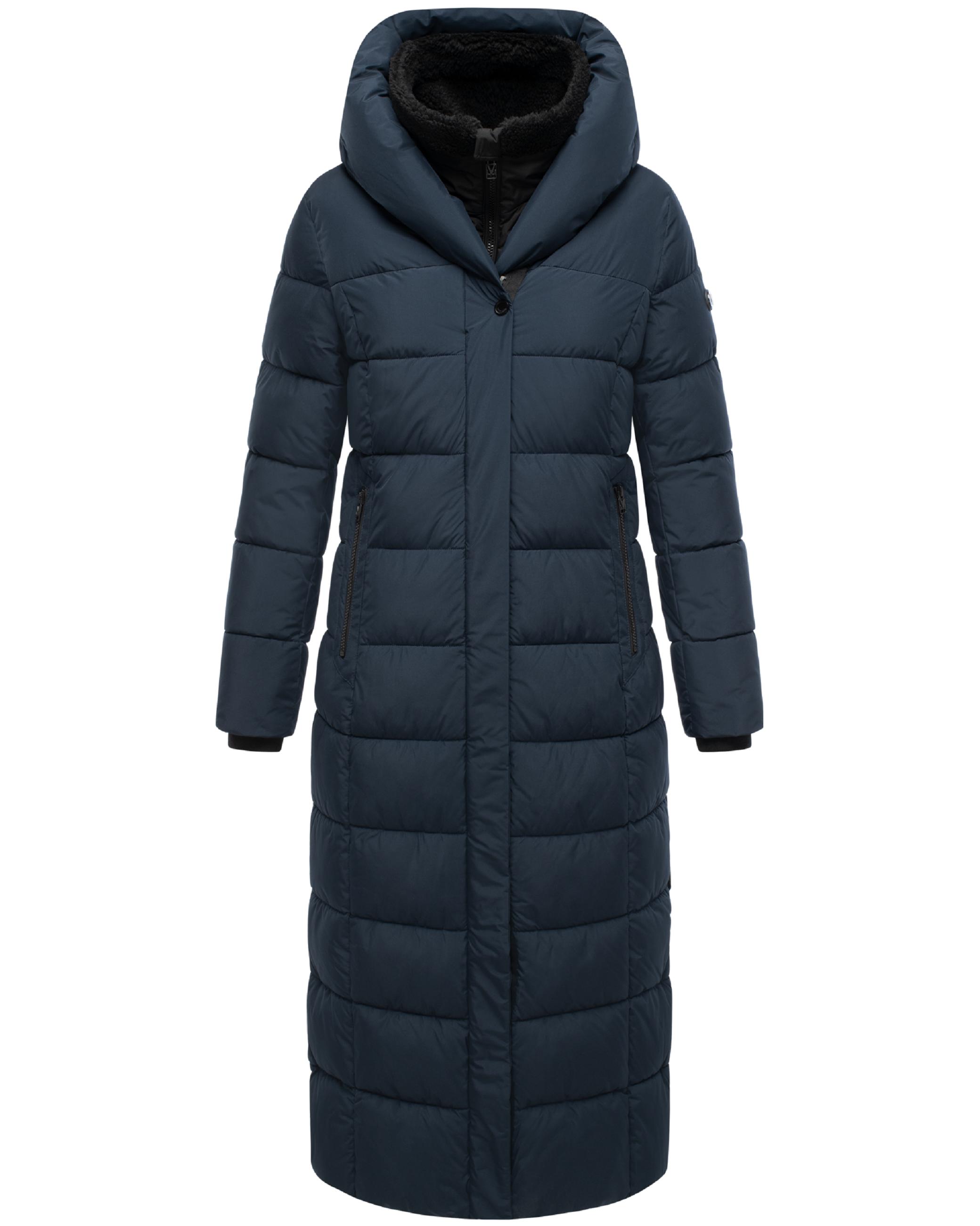 Extra-langer Steppmantel "Pakoraa 16" Navy