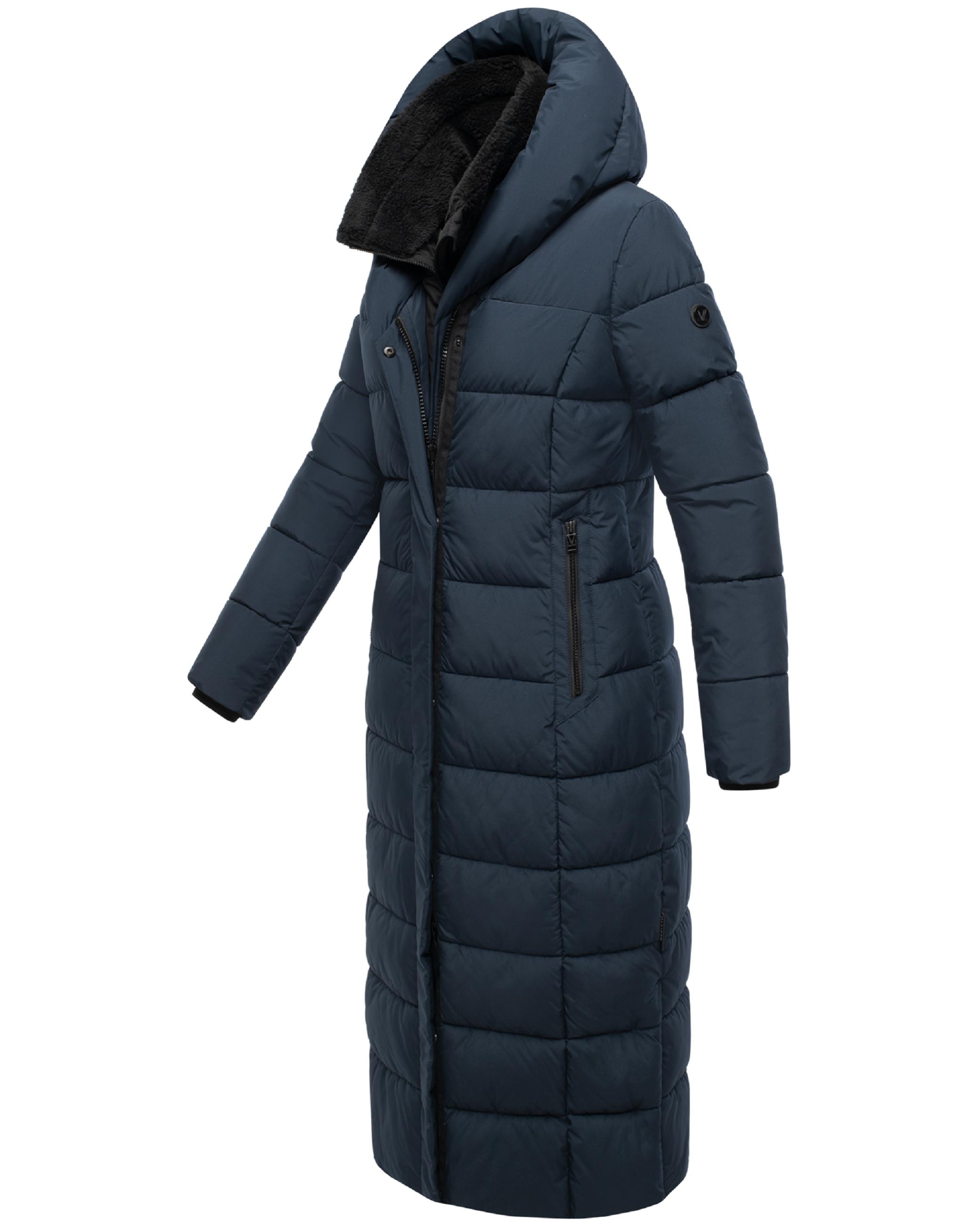Extra-langer Steppmantel "Pakoraa 16" Navy