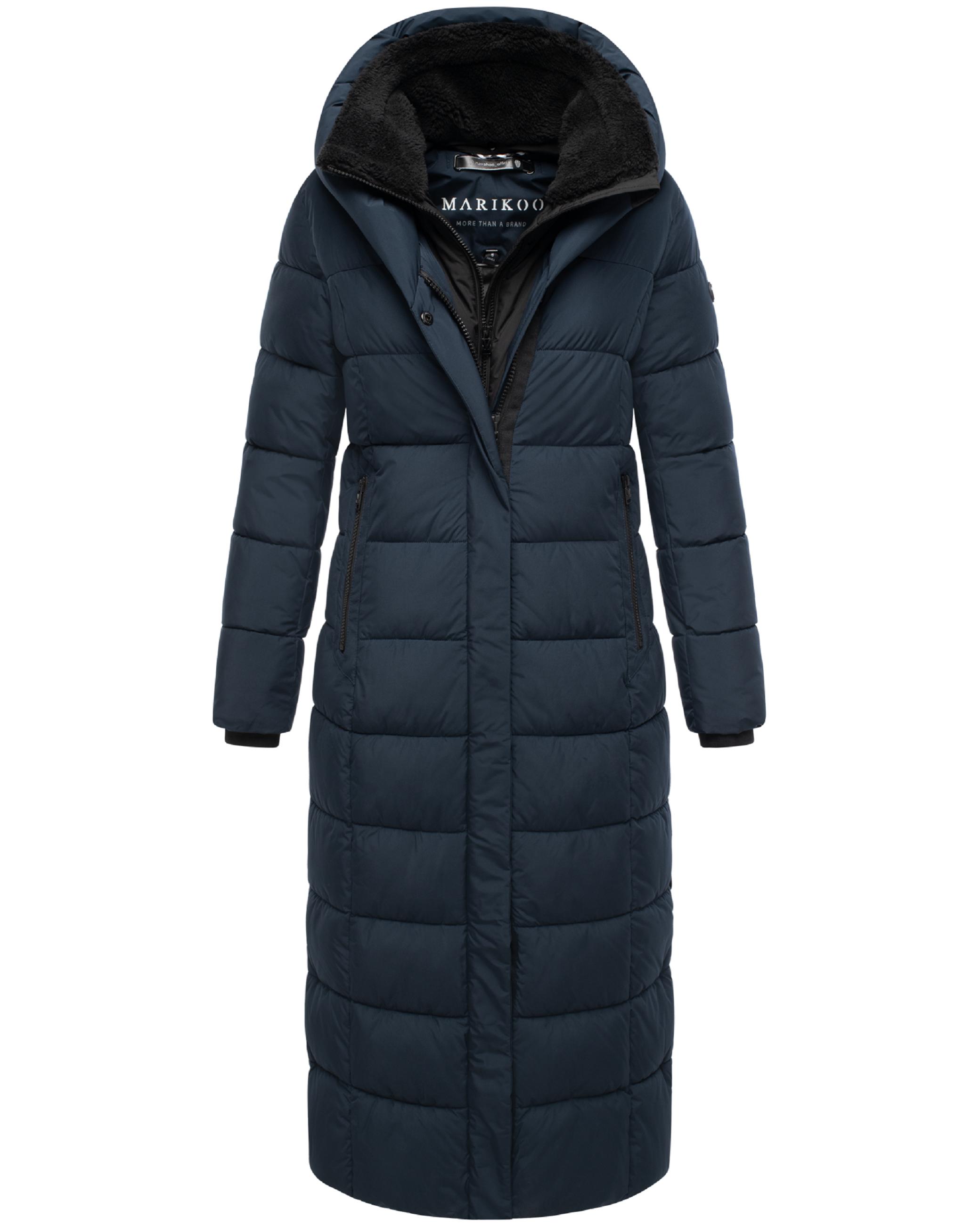 Extra-langer Steppmantel "Pakoraa 16" Navy