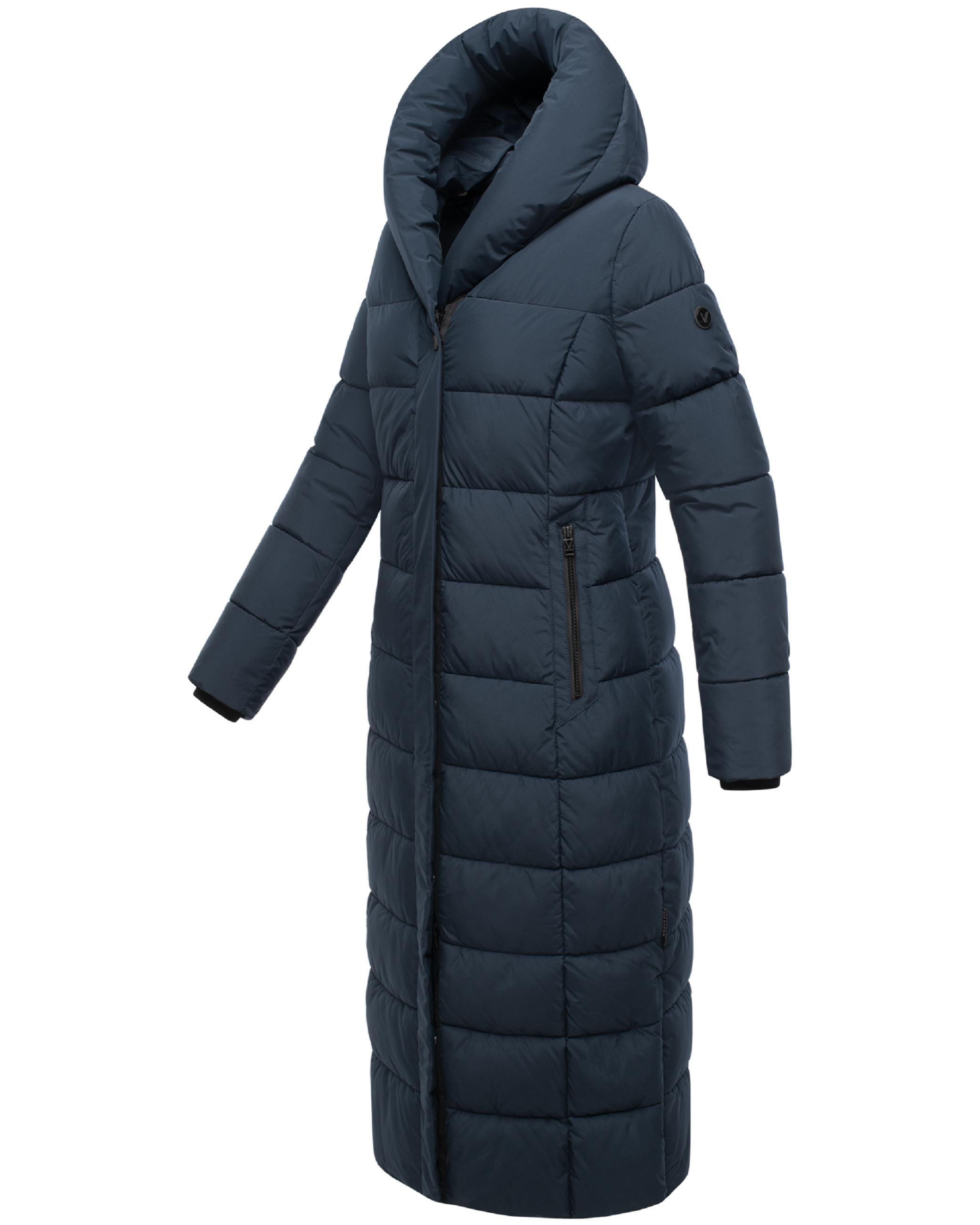 Extra-langer Steppmantel "Pakoraa 16" Navy