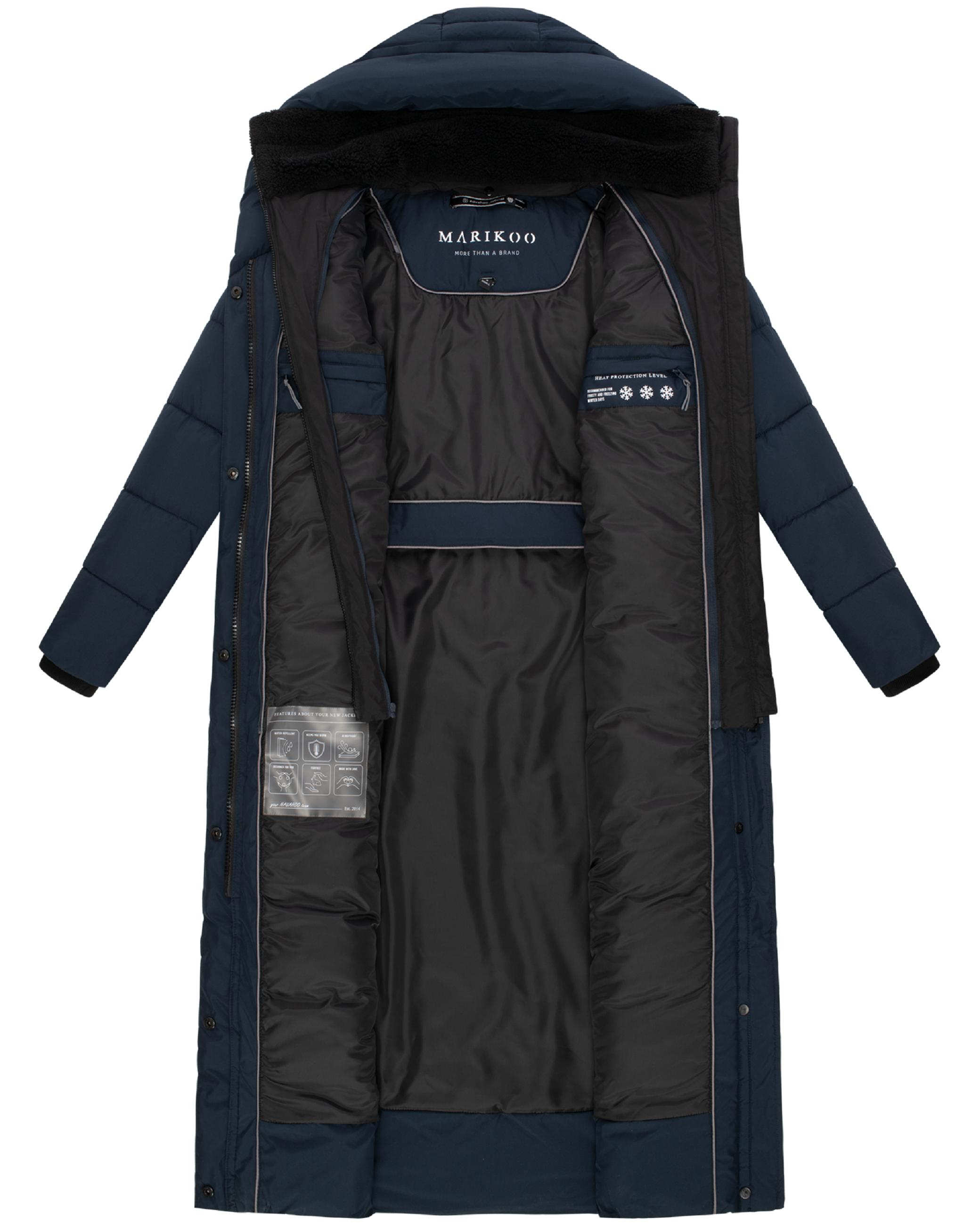 Extra-langer Steppmantel "Pakoraa 16" Navy