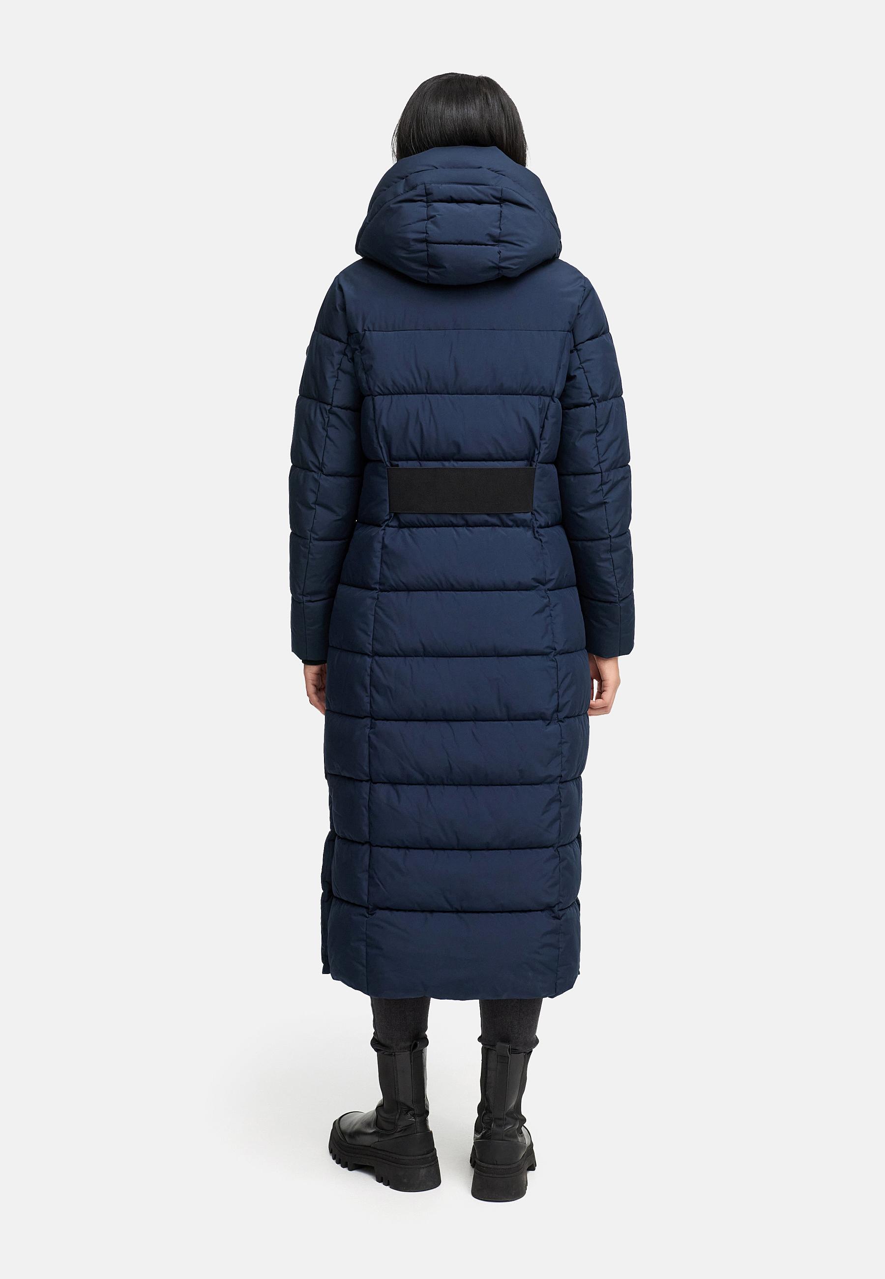 Extra-langer Steppmantel "Pakoraa 16" Navy