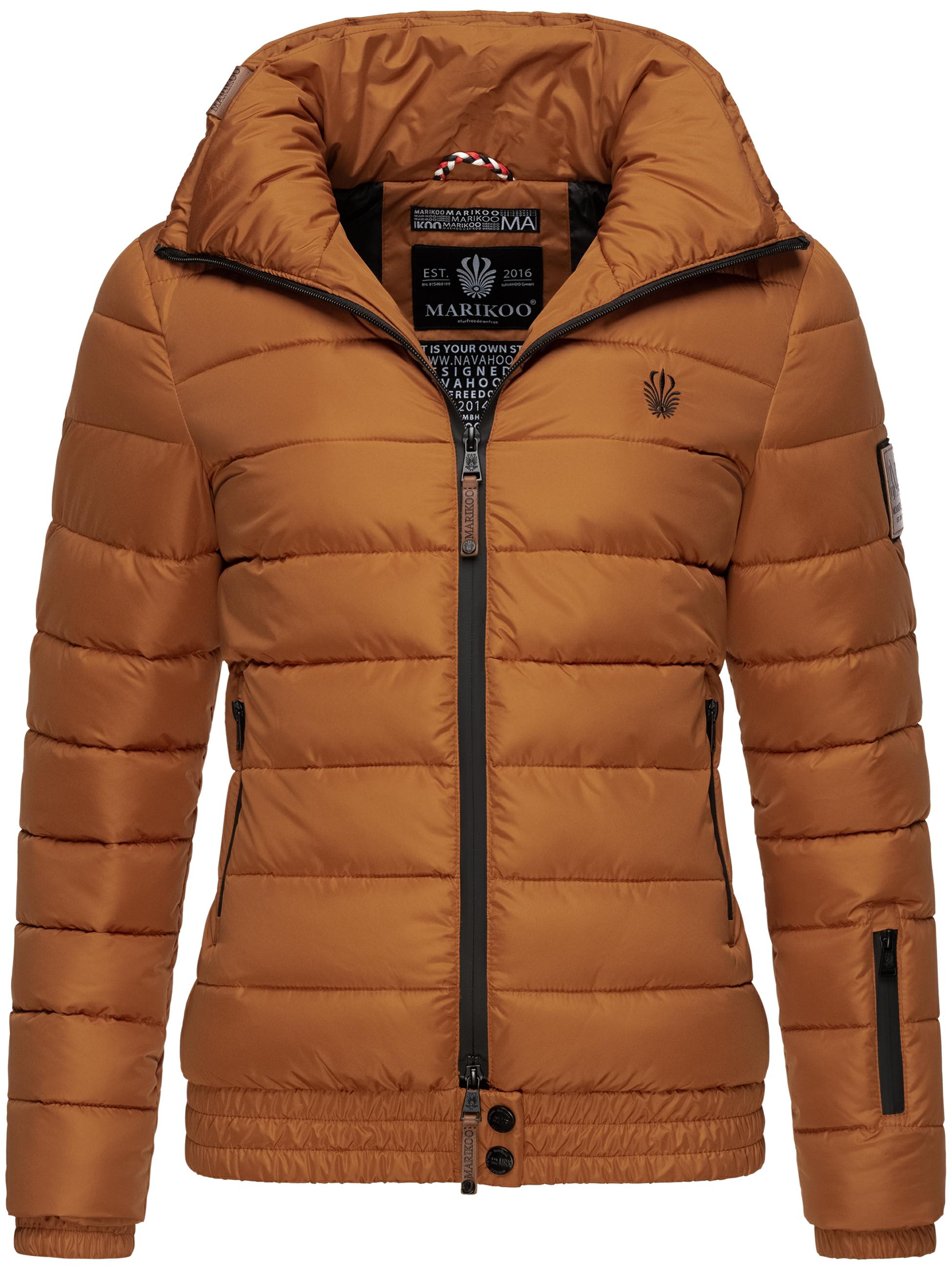 Kurze Winter Steppjacke mit Kapuze "Poison" Rusty Cinnamon