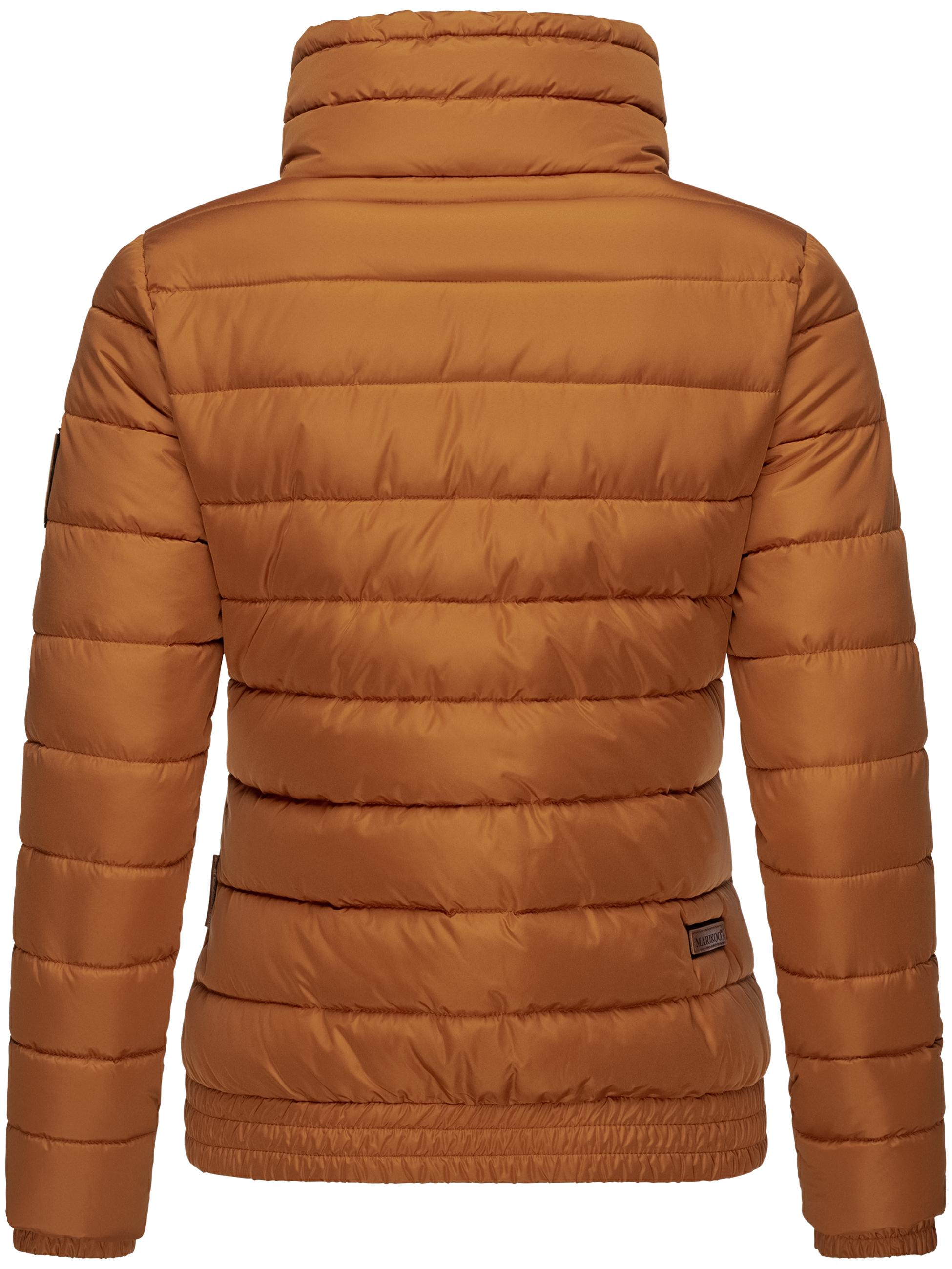 Kurze Winter Steppjacke mit Kapuze "Poison" Rusty Cinnamon