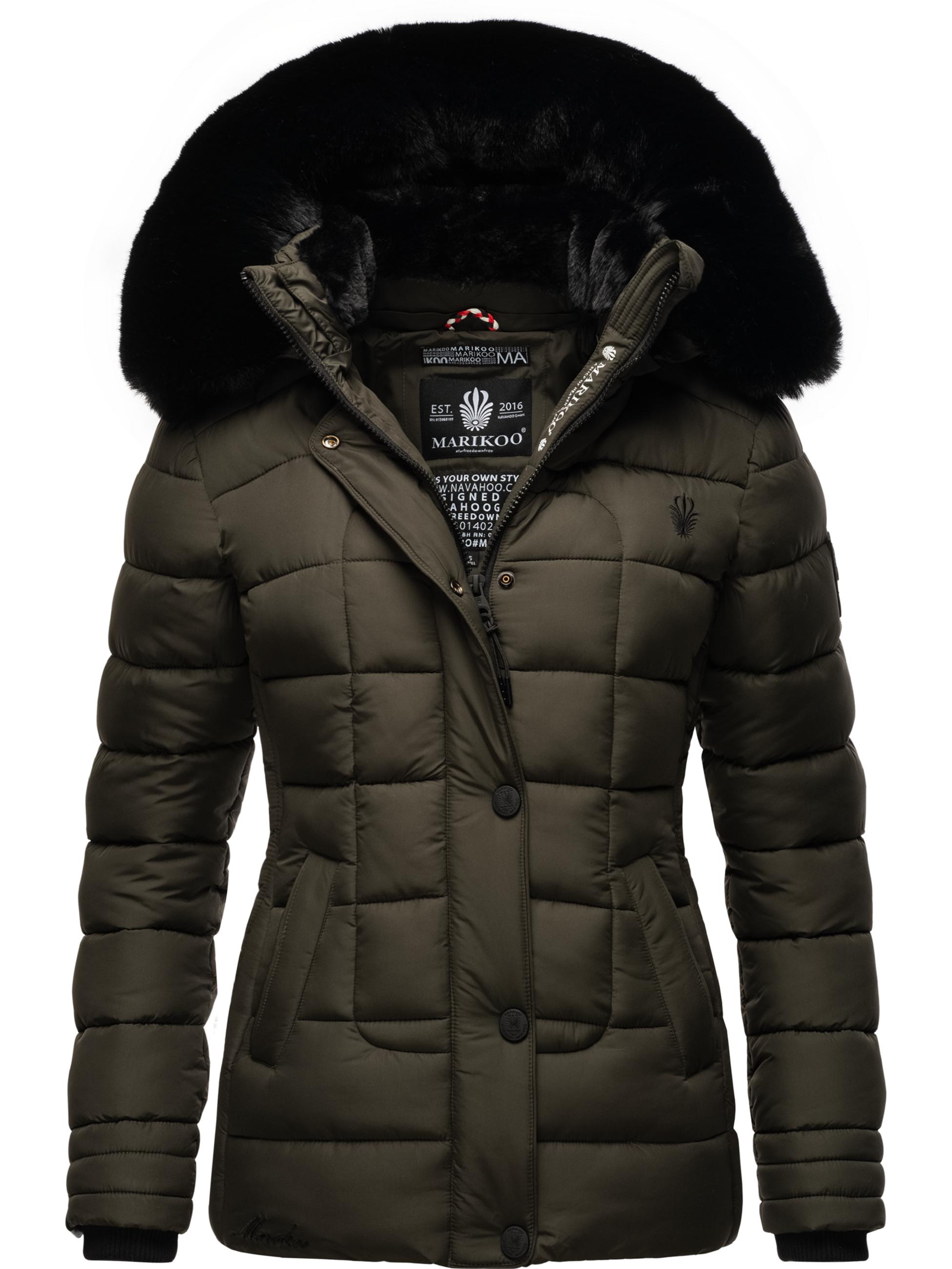 Winter Steppjacke mit Kapuze "Qesraa" Anthracite