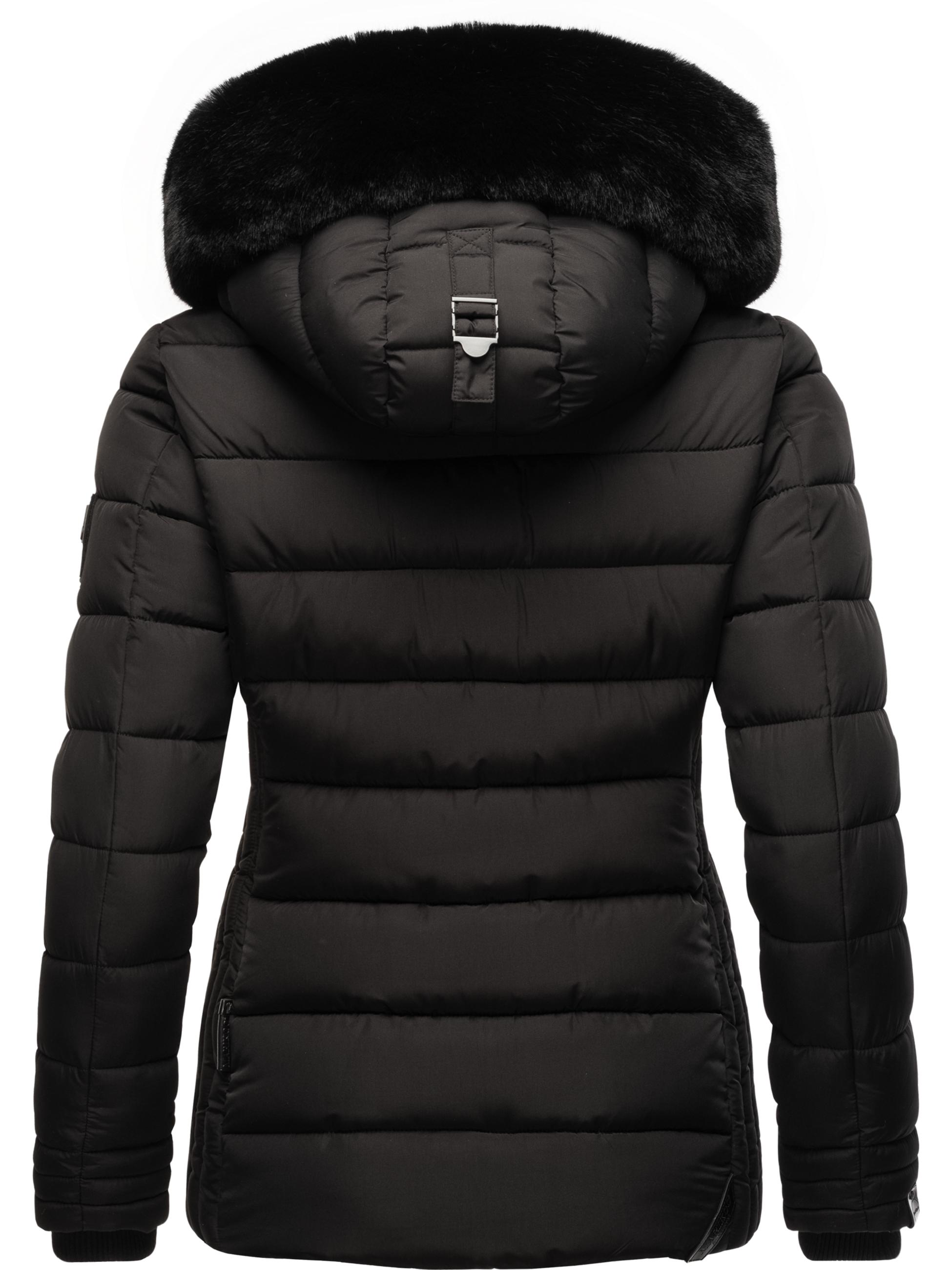 Winter Steppjacke mit Kapuze "Qesraa" Black