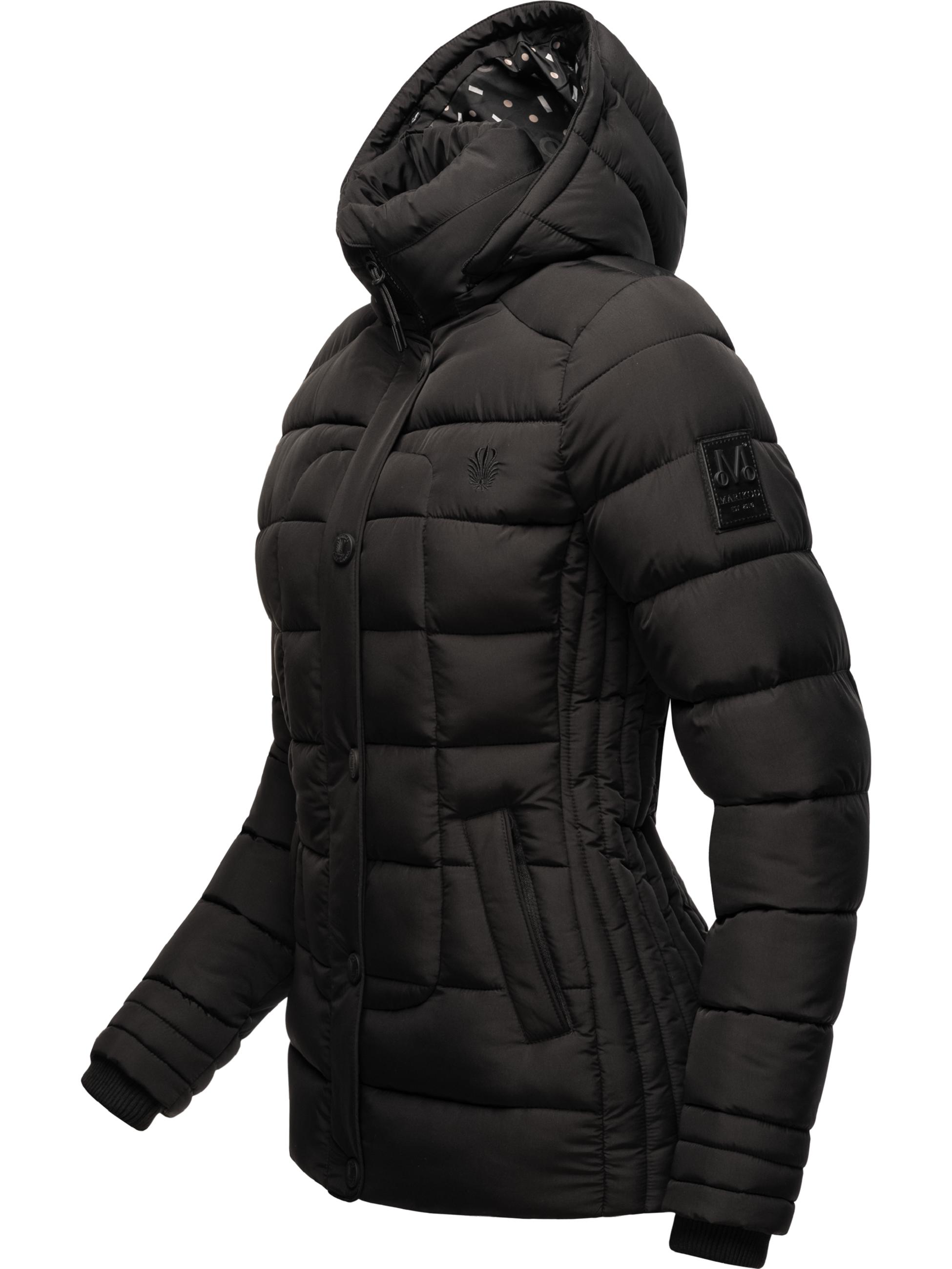 Winter Steppjacke mit Kapuze "Qesraa" Black