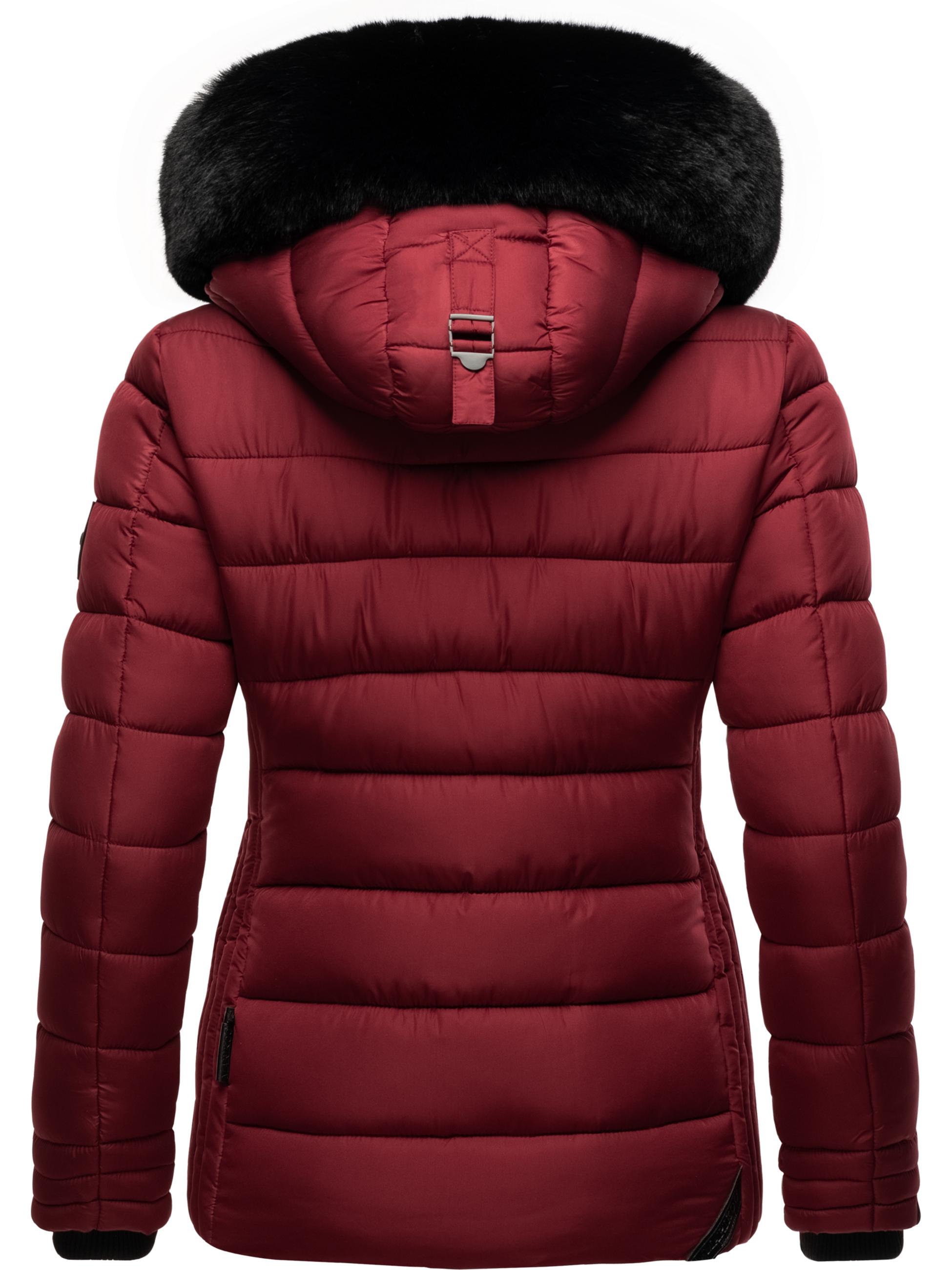 Winter Steppjacke mit Kapuze "Qesraa" Bordeaux