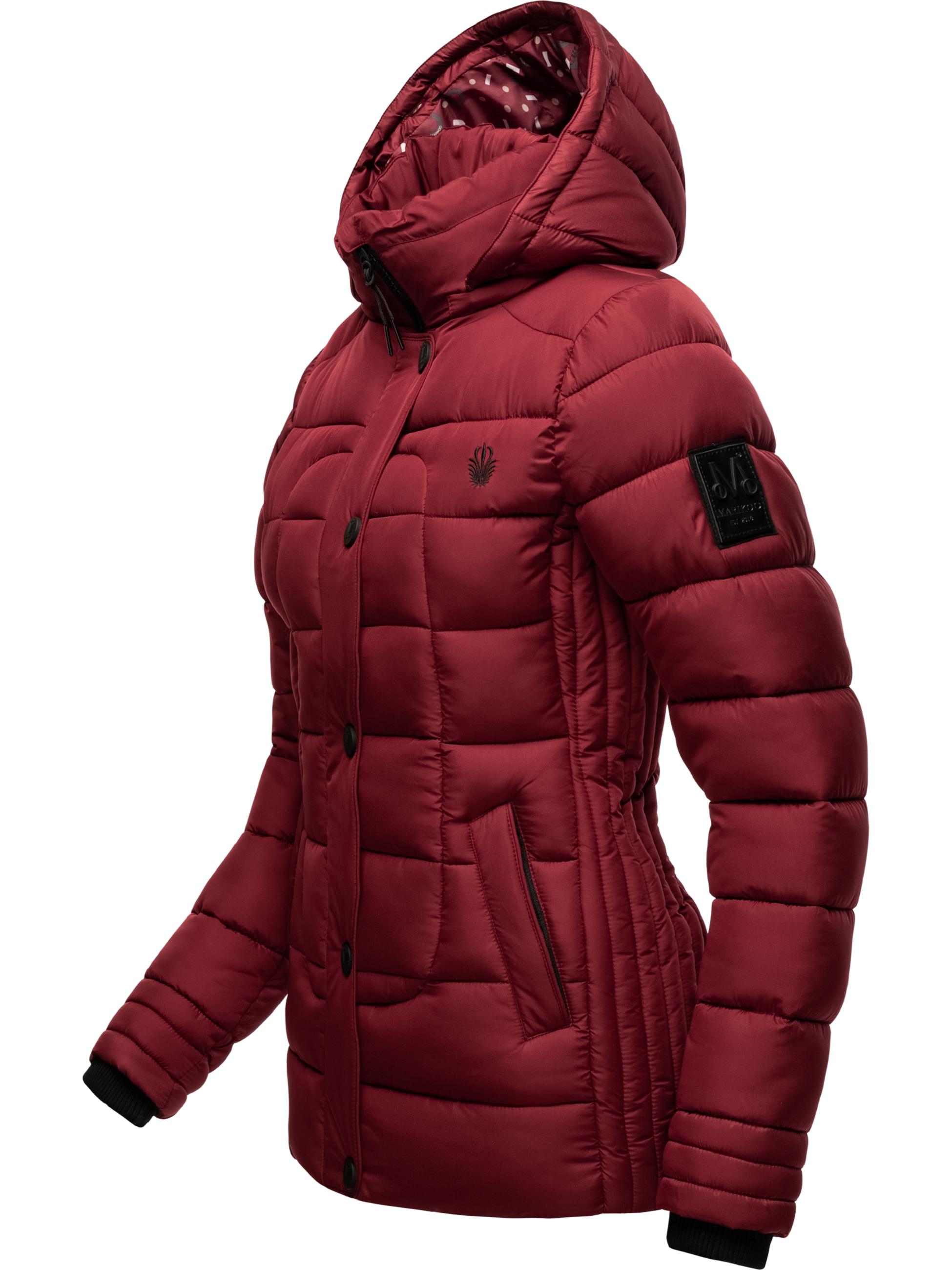 Winter Steppjacke mit Kapuze "Qesraa" Bordeaux