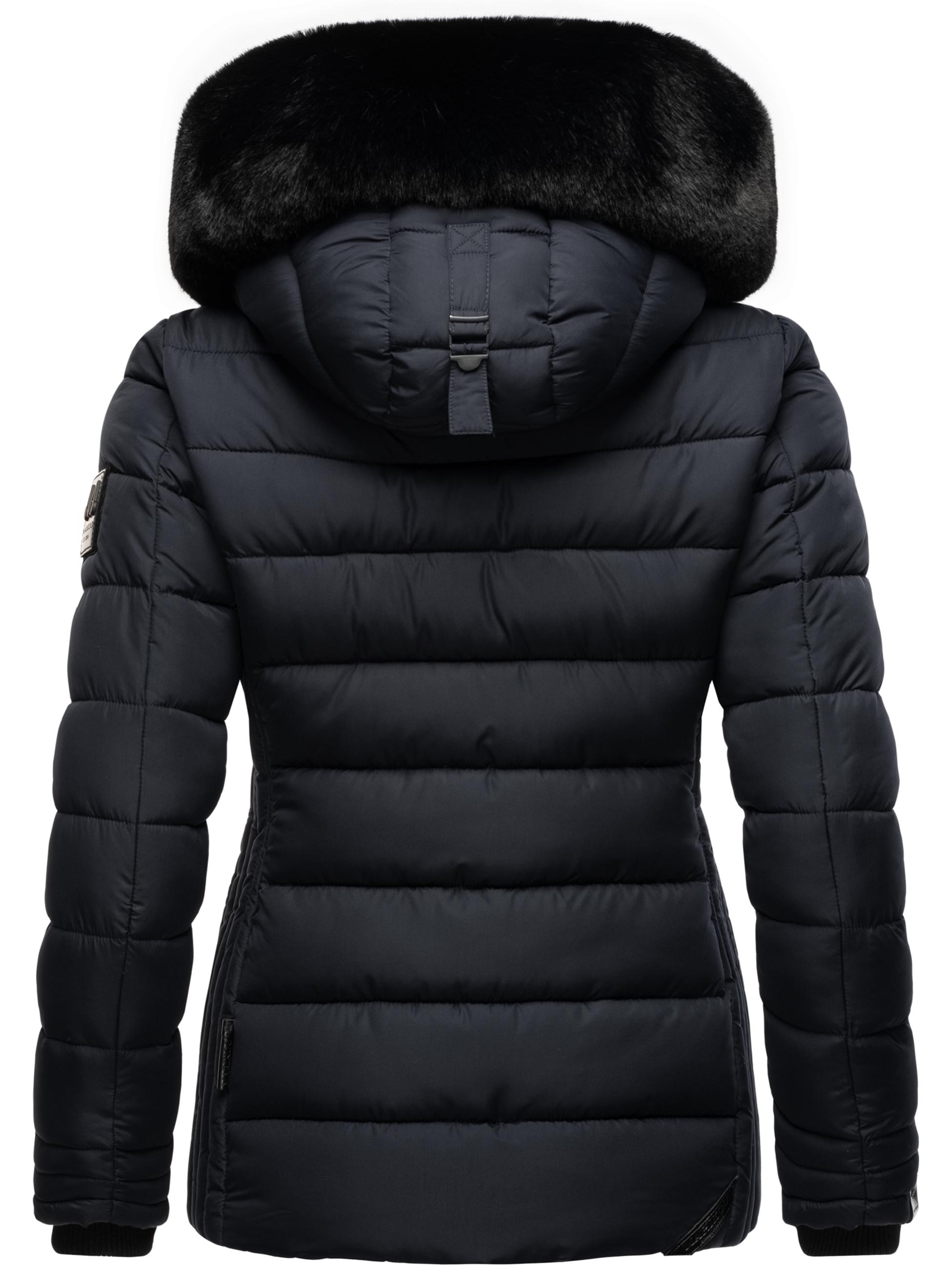 Winter Steppjacke mit Kapuze "Qesraa" Navy